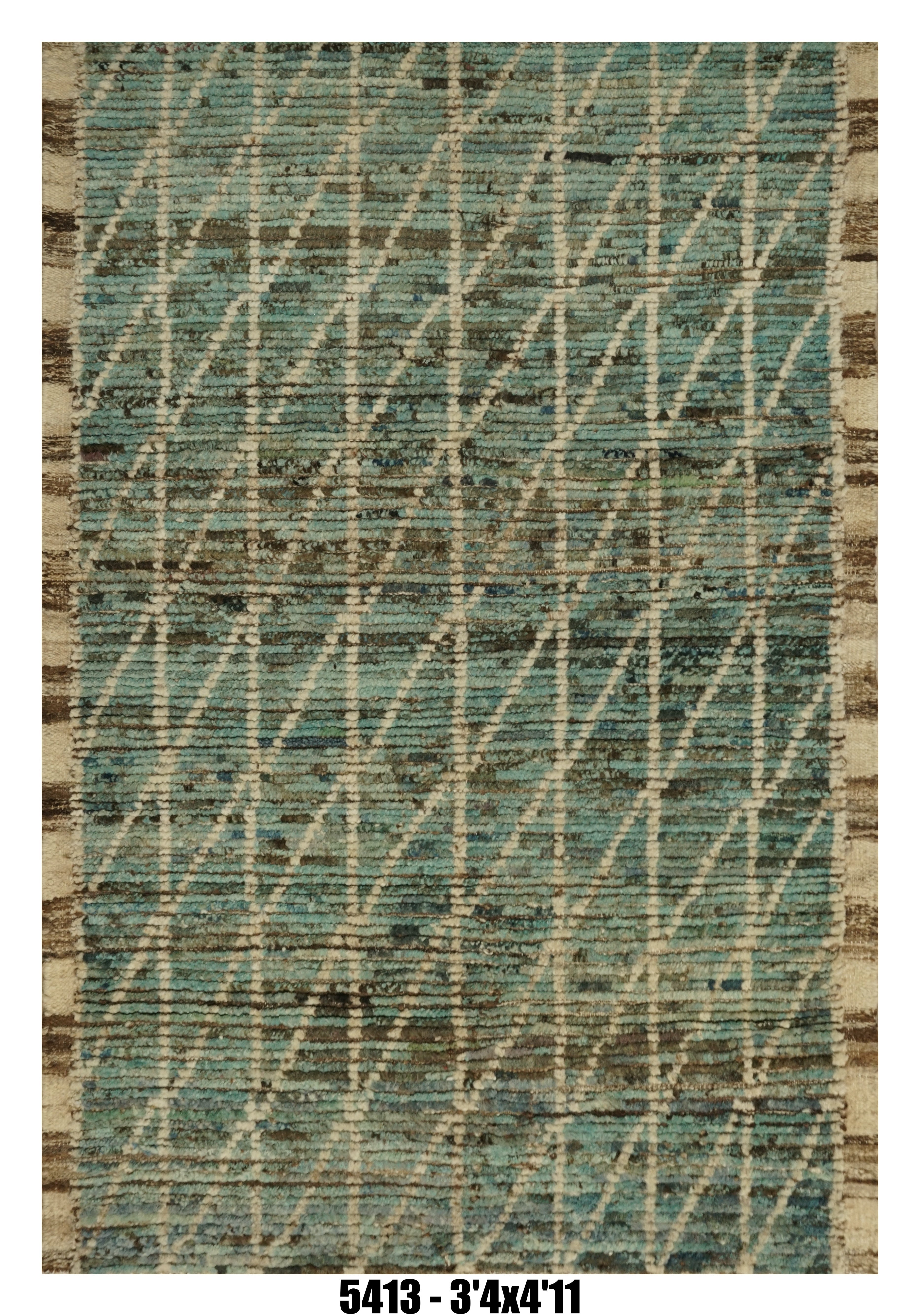Handmade Afghan Rug — Moroccan 3x5