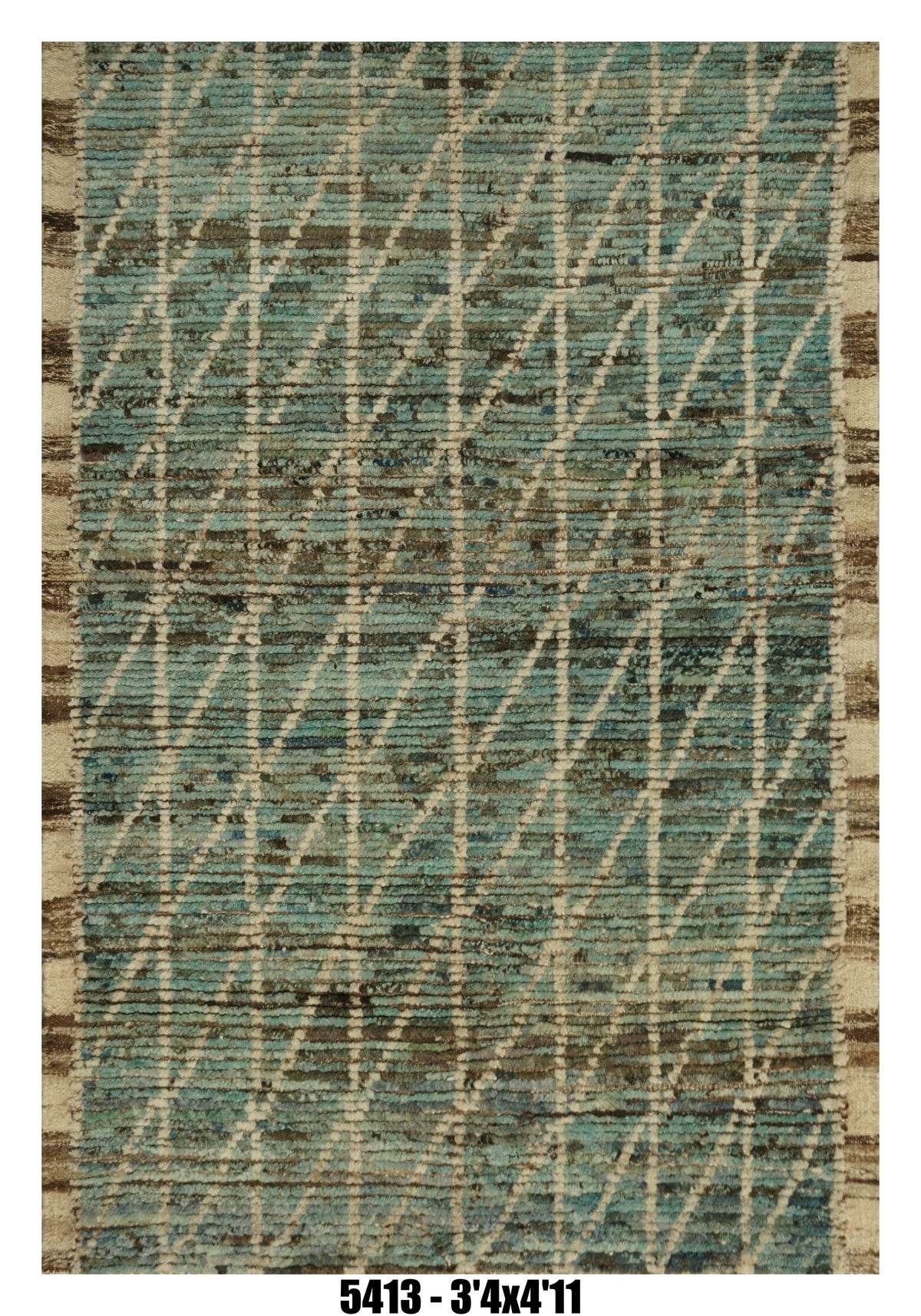 Handmade Afghan Rug — Moroccan 3x5