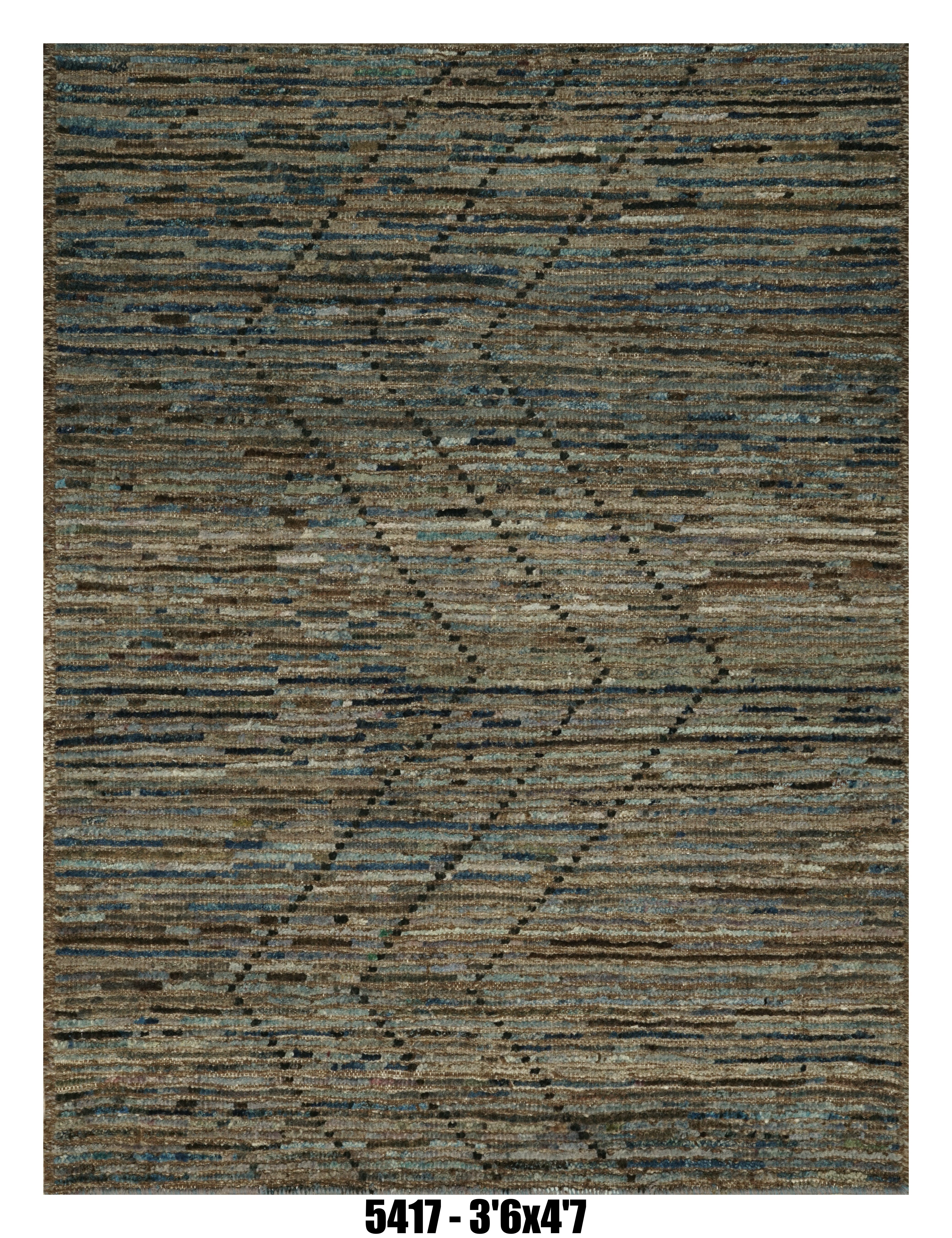 Handmade Afghan Rug — Moroccan 3x5