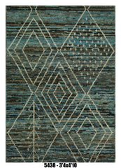 Handmade Afghan Rug — Moroccan 3x5