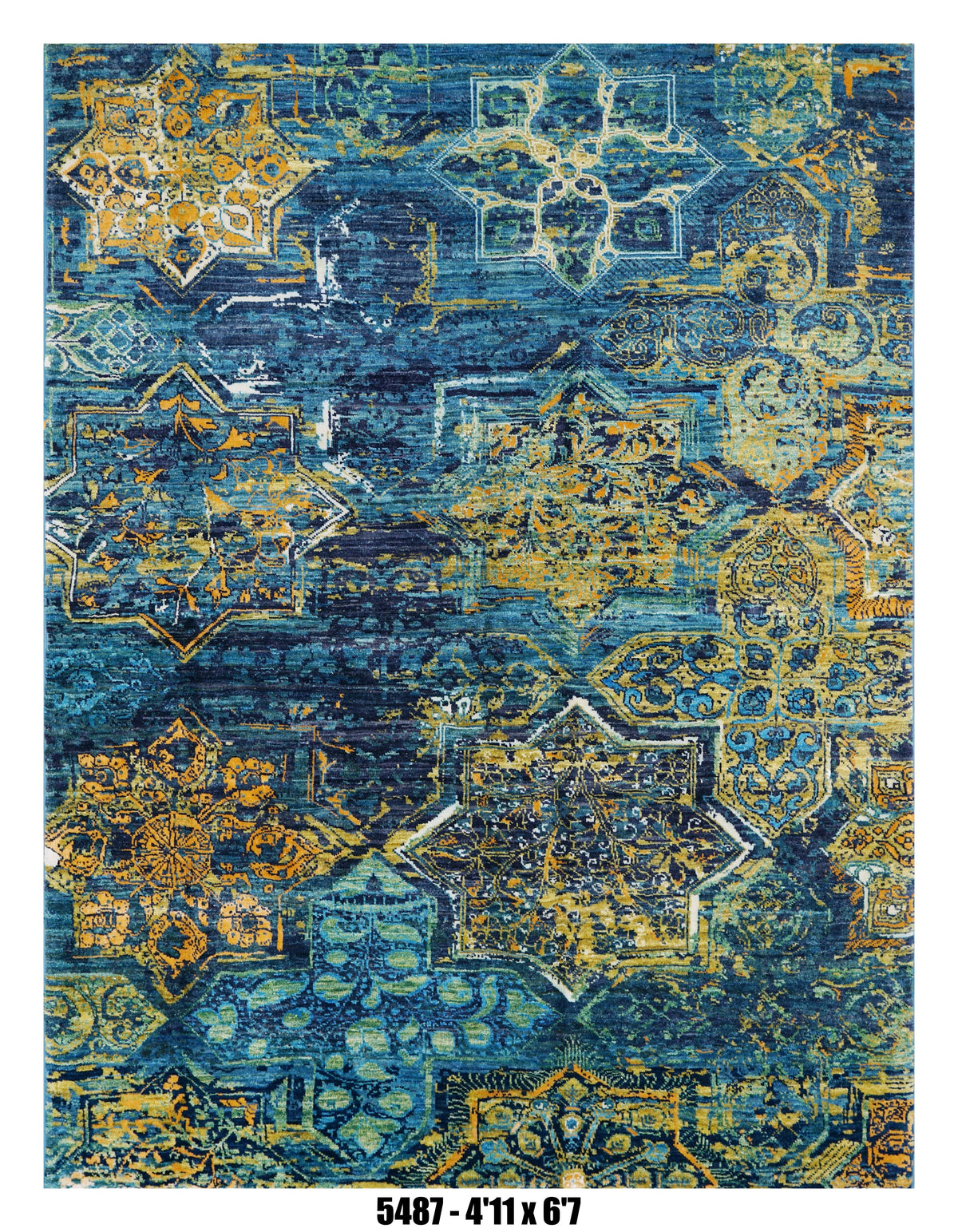 Handmade Afghan Rug — 5x7-8