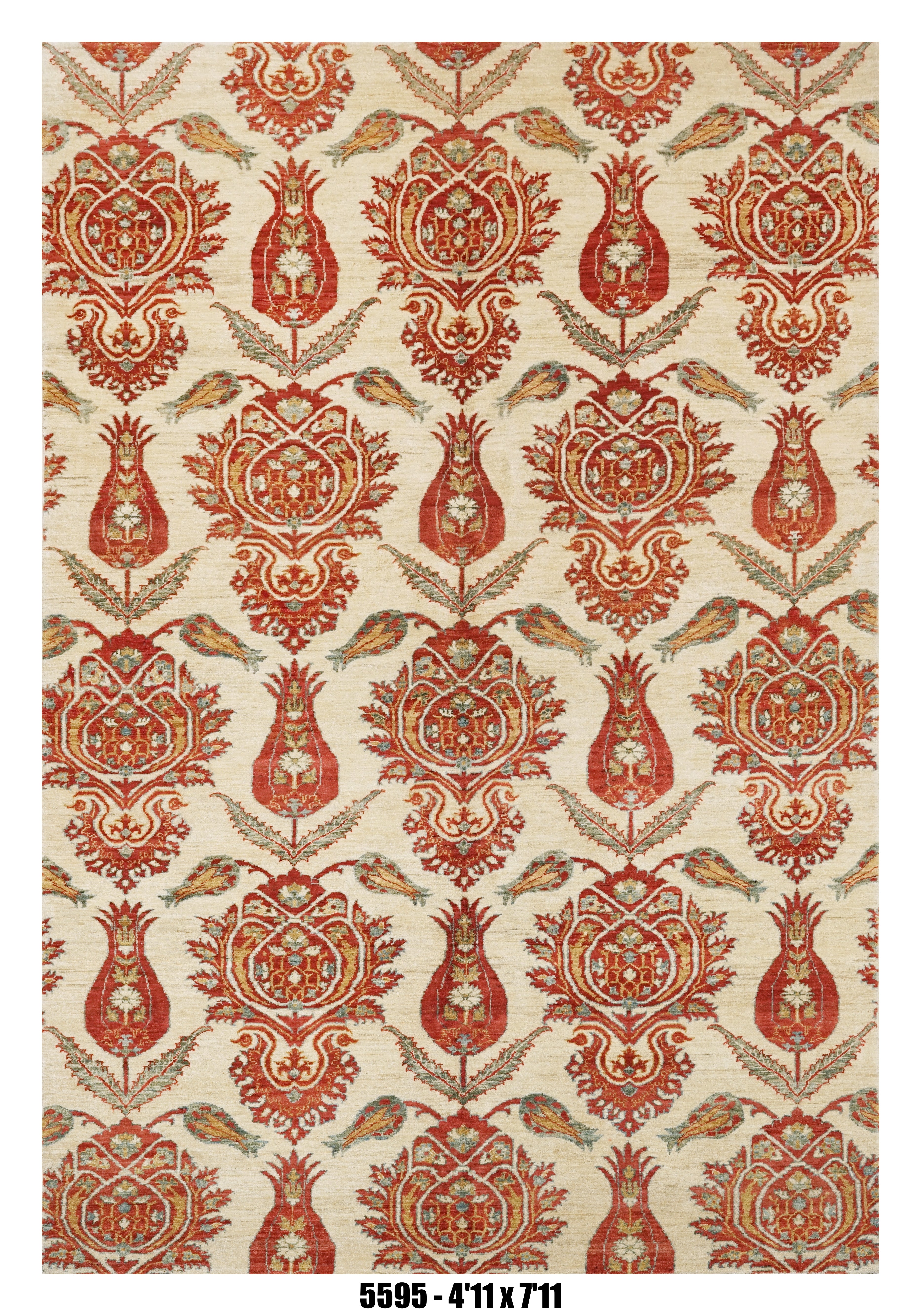 Handmade Afghan Rug — 5x7-8