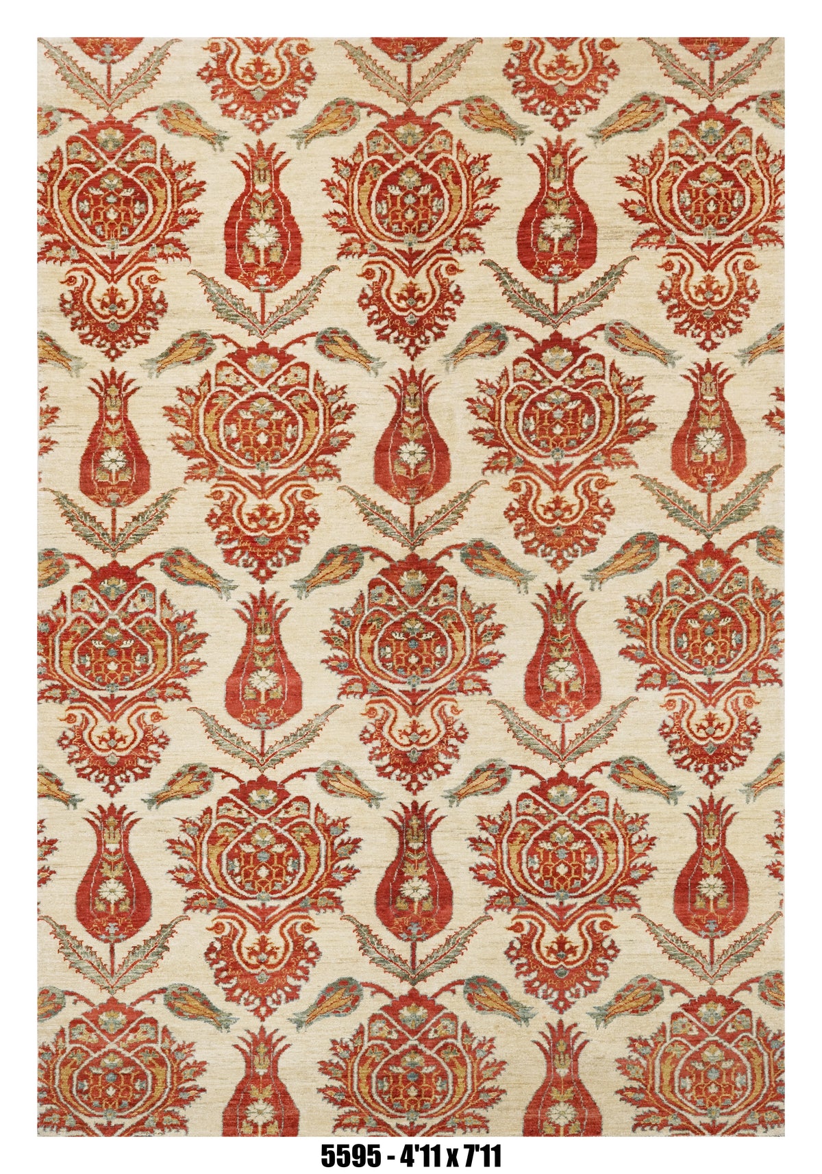 Handmade Afghan Rug — 5x7-8