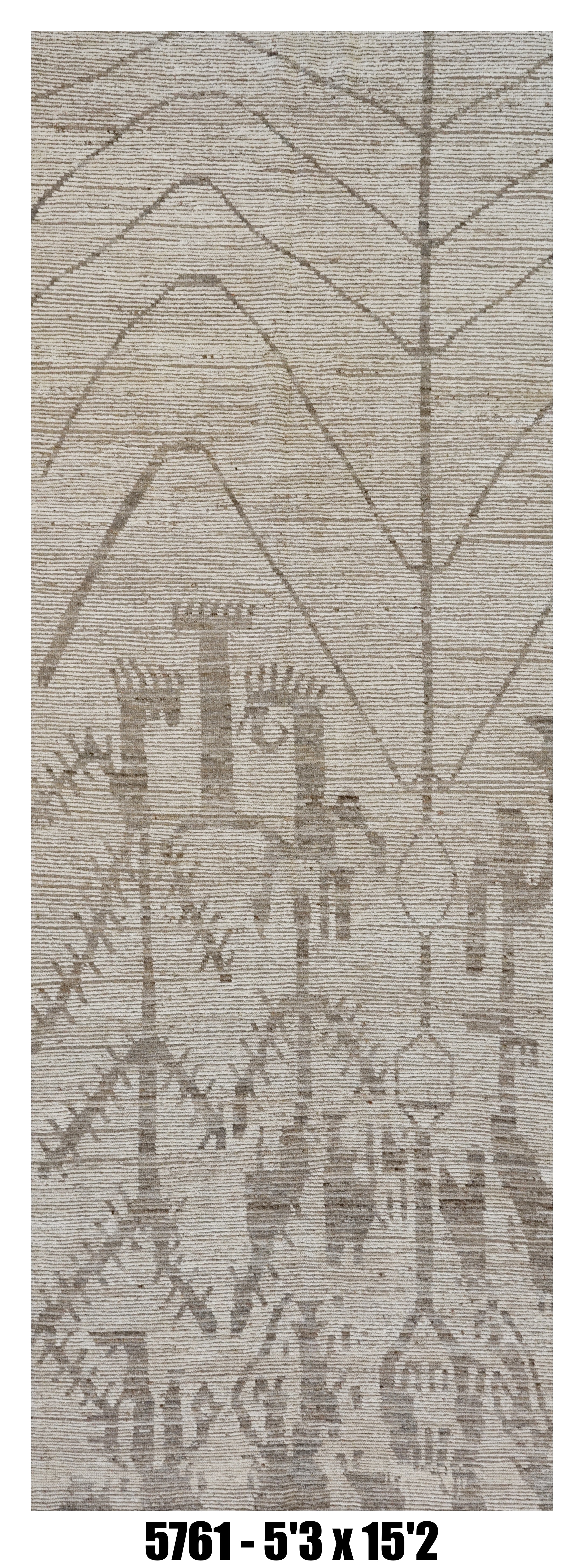 Moroccan Area Rug 5'3" x 15'2" | Extra Long Rug