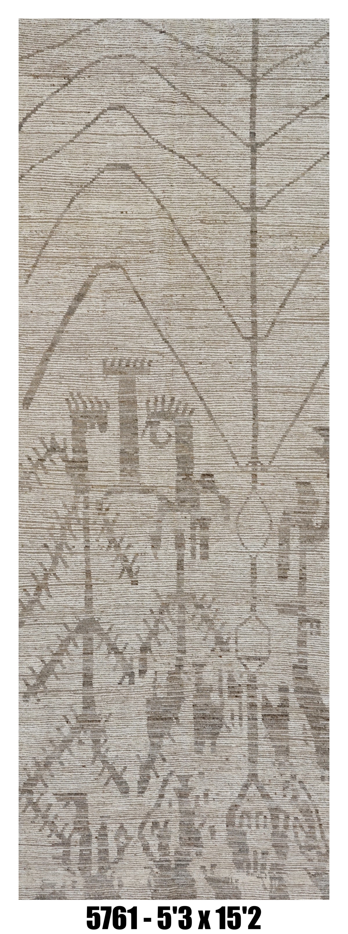 Moroccan Area Rug 5'3" x 15'2" | Extra Long Rug