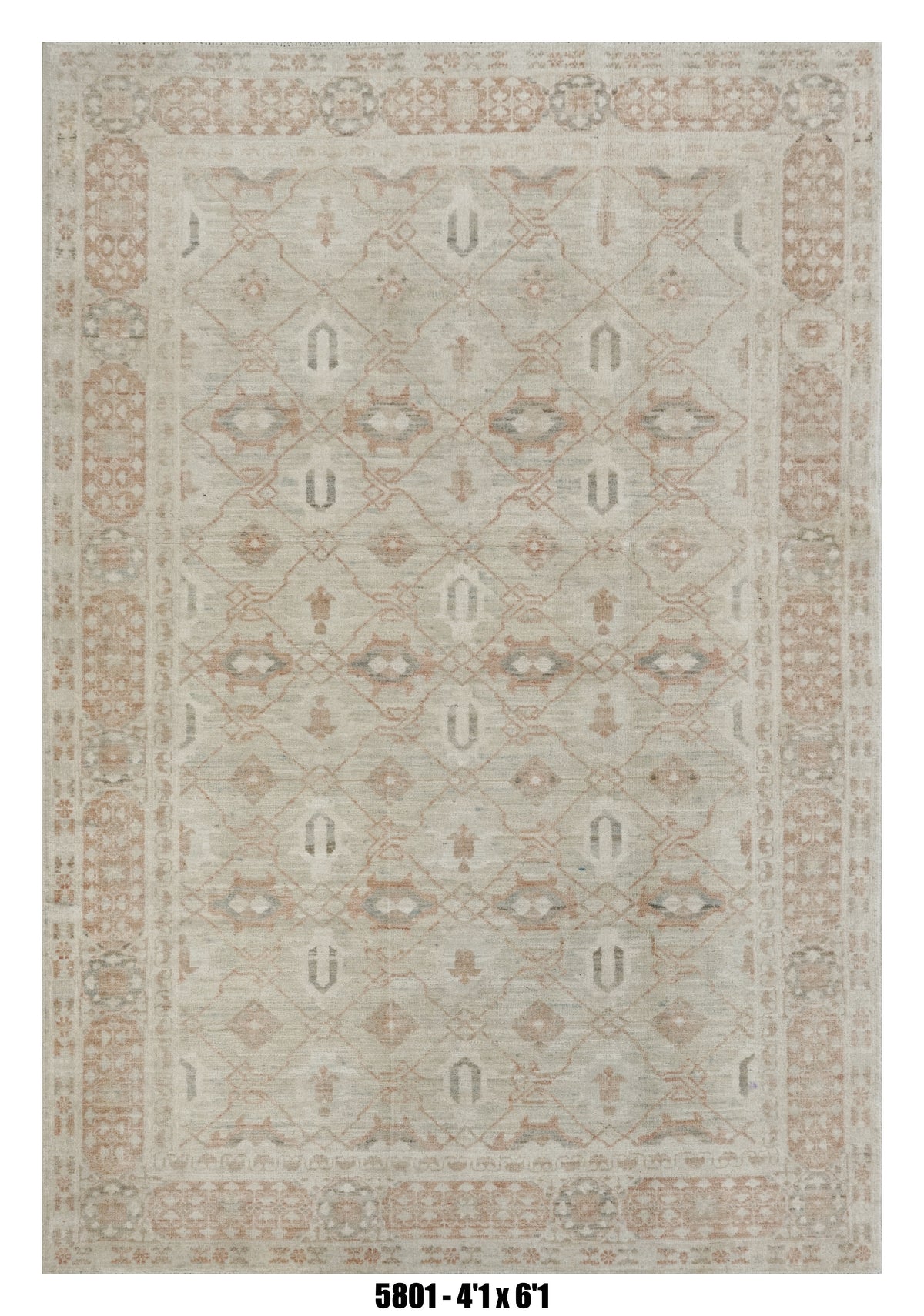 Handmade Afghan Rug — 4x6