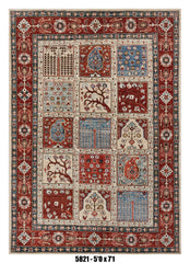 Handmade Afghan Rug — 5x7-8