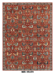 Handmade Afghan Rug — 5x7-8