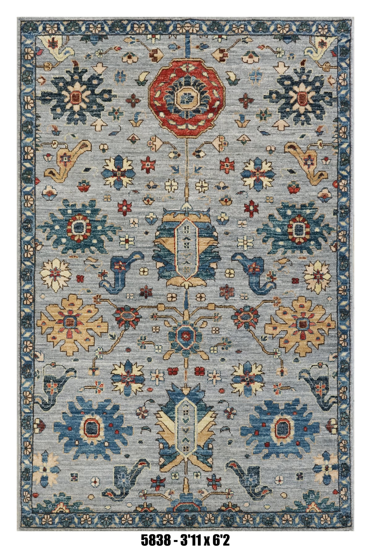 Handmade Afghan Rug — 4x6