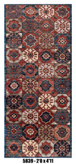 Handmade Afghan Rug — 2x5-6