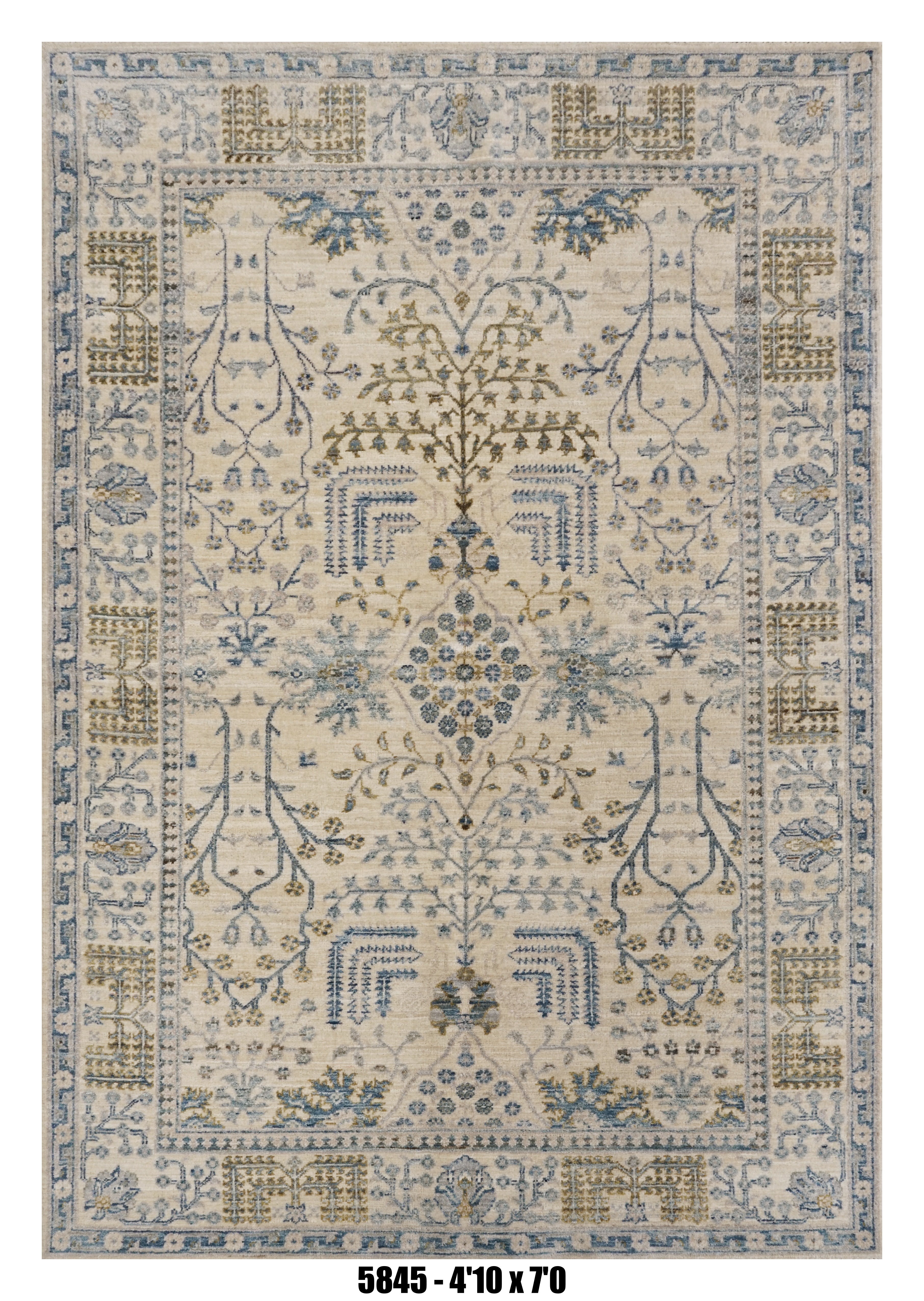 Handmade Afghan Rug — 5x7-8