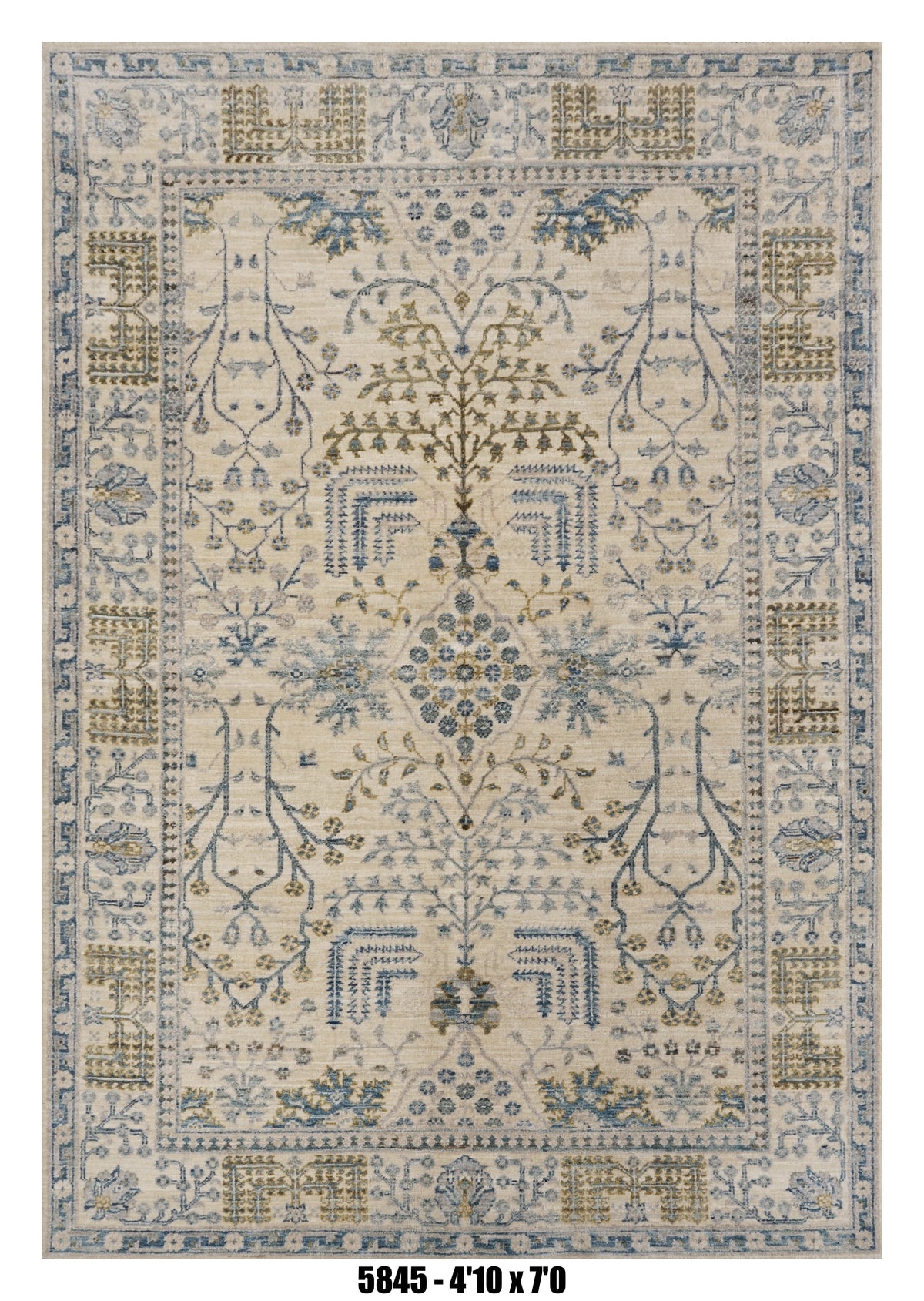Handmade Afghan Rug — 5x7-8