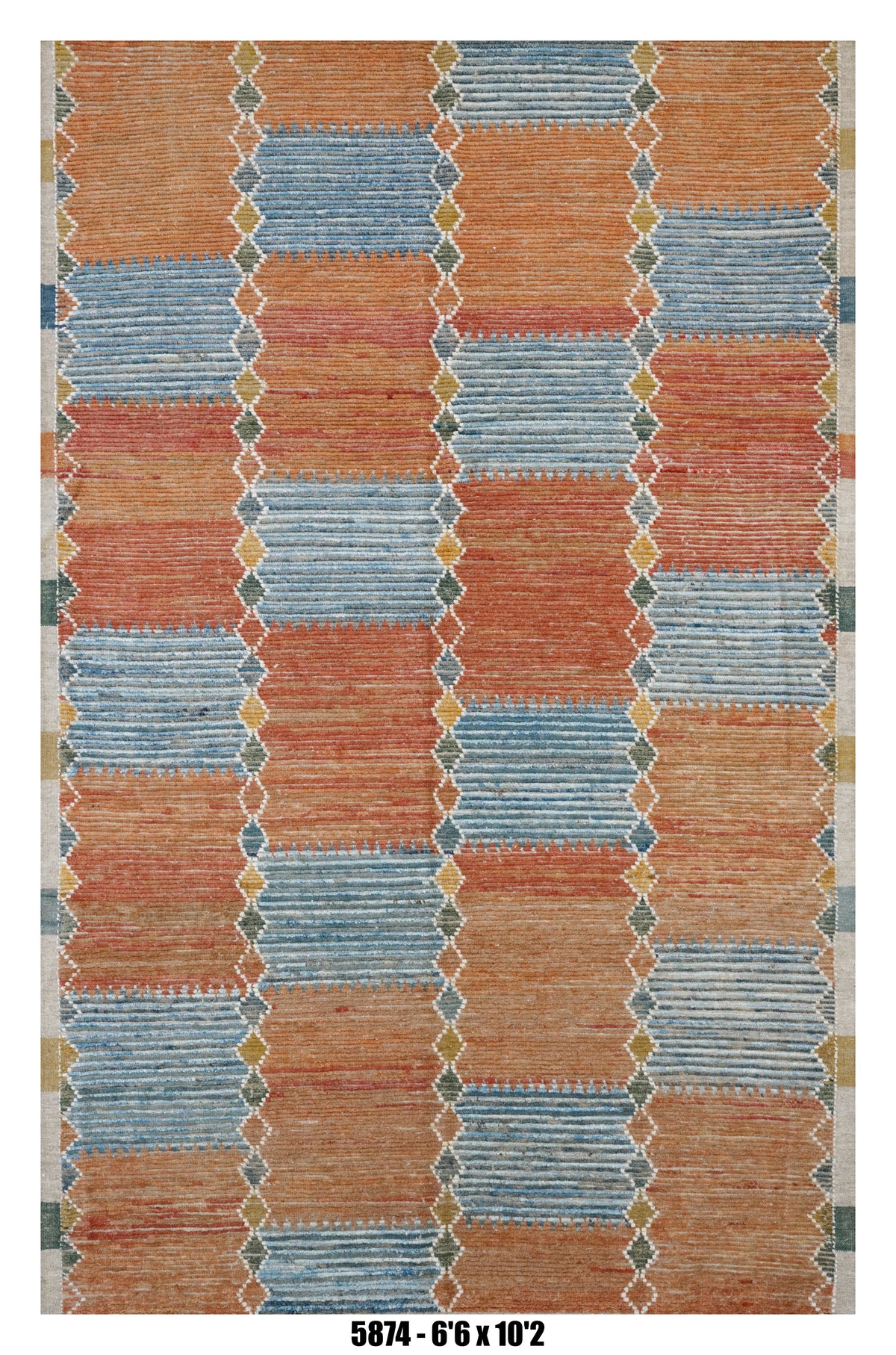 Handmade Afghan Rug — Moroccan 7x10