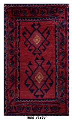 Handmade Afghan Rug — 1x2 — 1'3x2'2