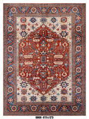 Handmade Afghan Rug — 9x12