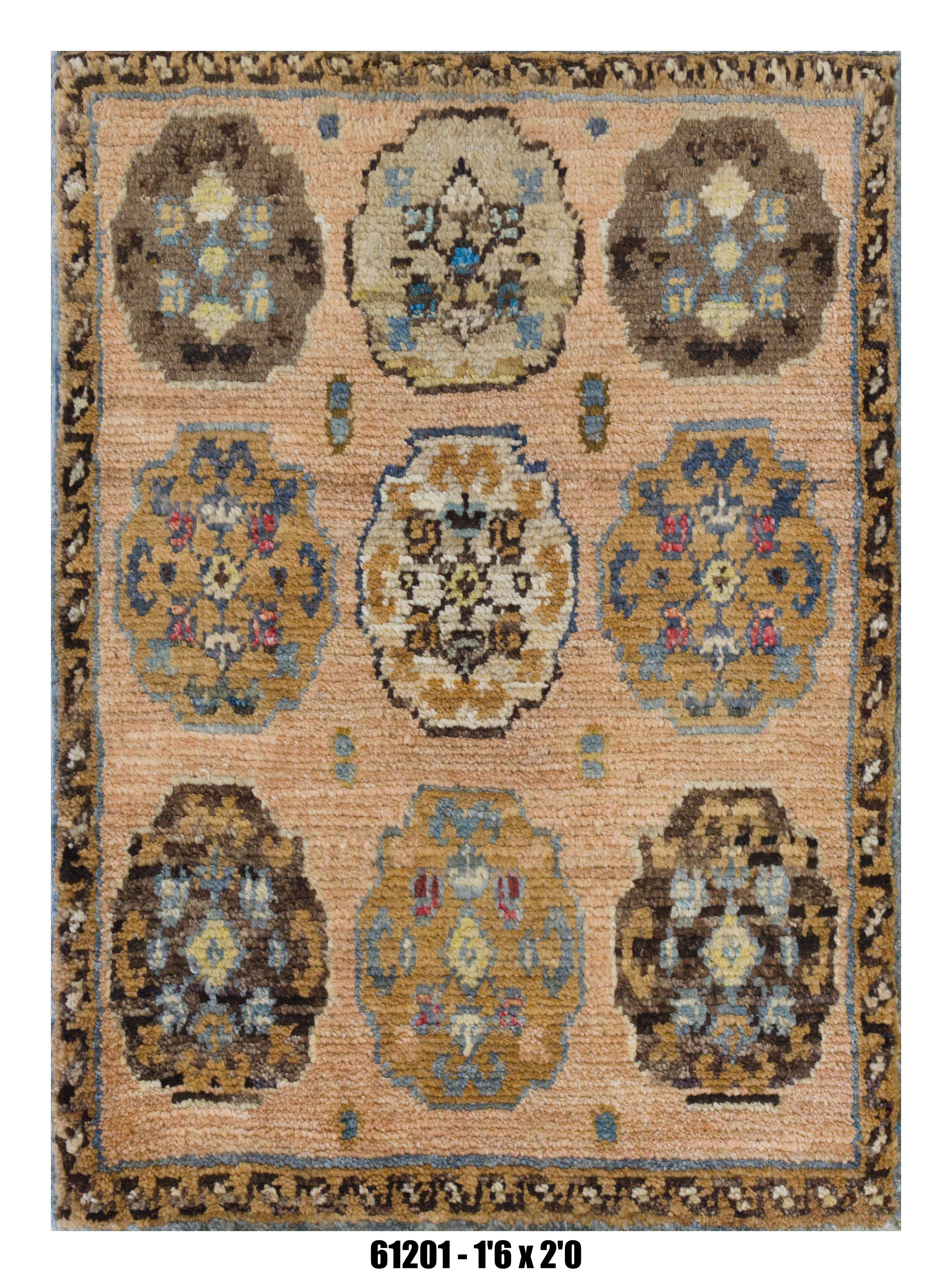 Handmade Afghan Rug — 1x2 — 1'6x2'0