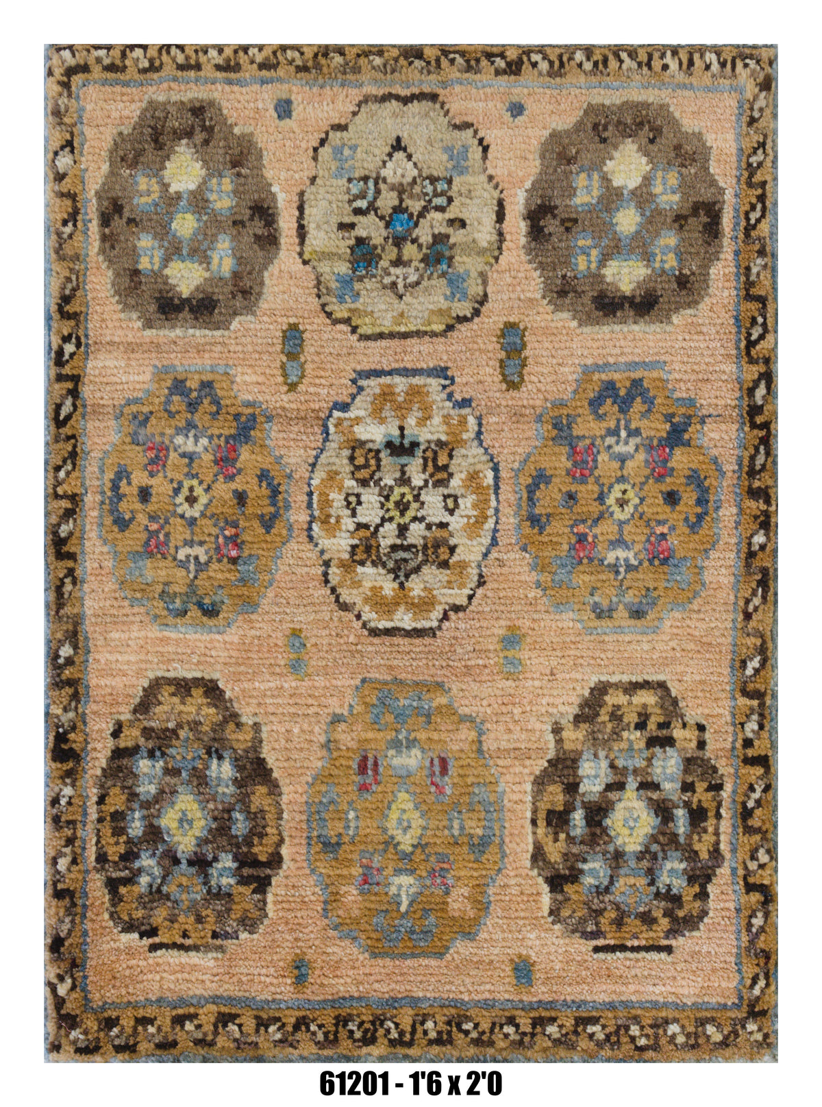 Handmade Afghan Rug — 1x2 — 1'6x2'0