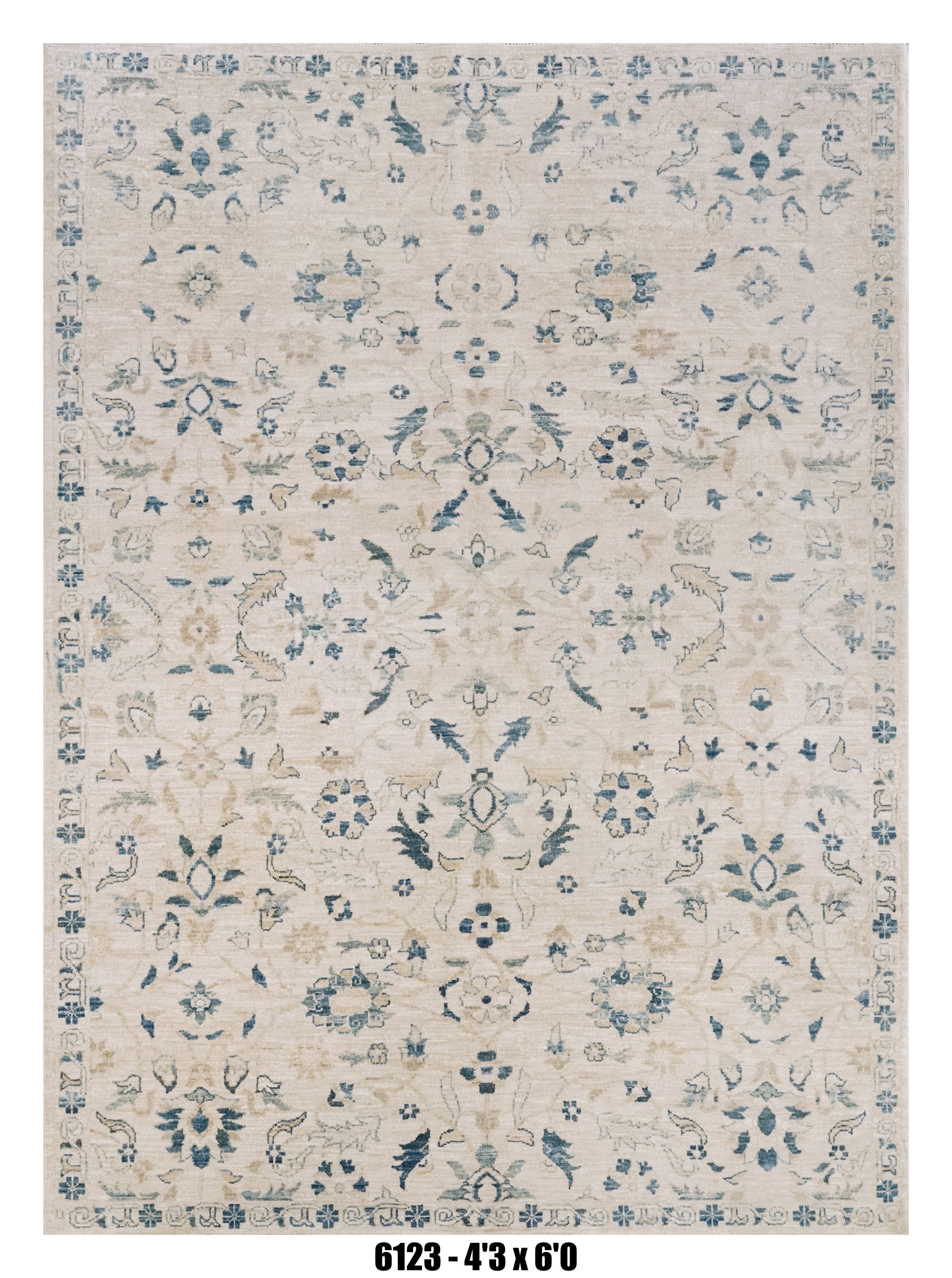 Handmade Afghan Rug — 4x6