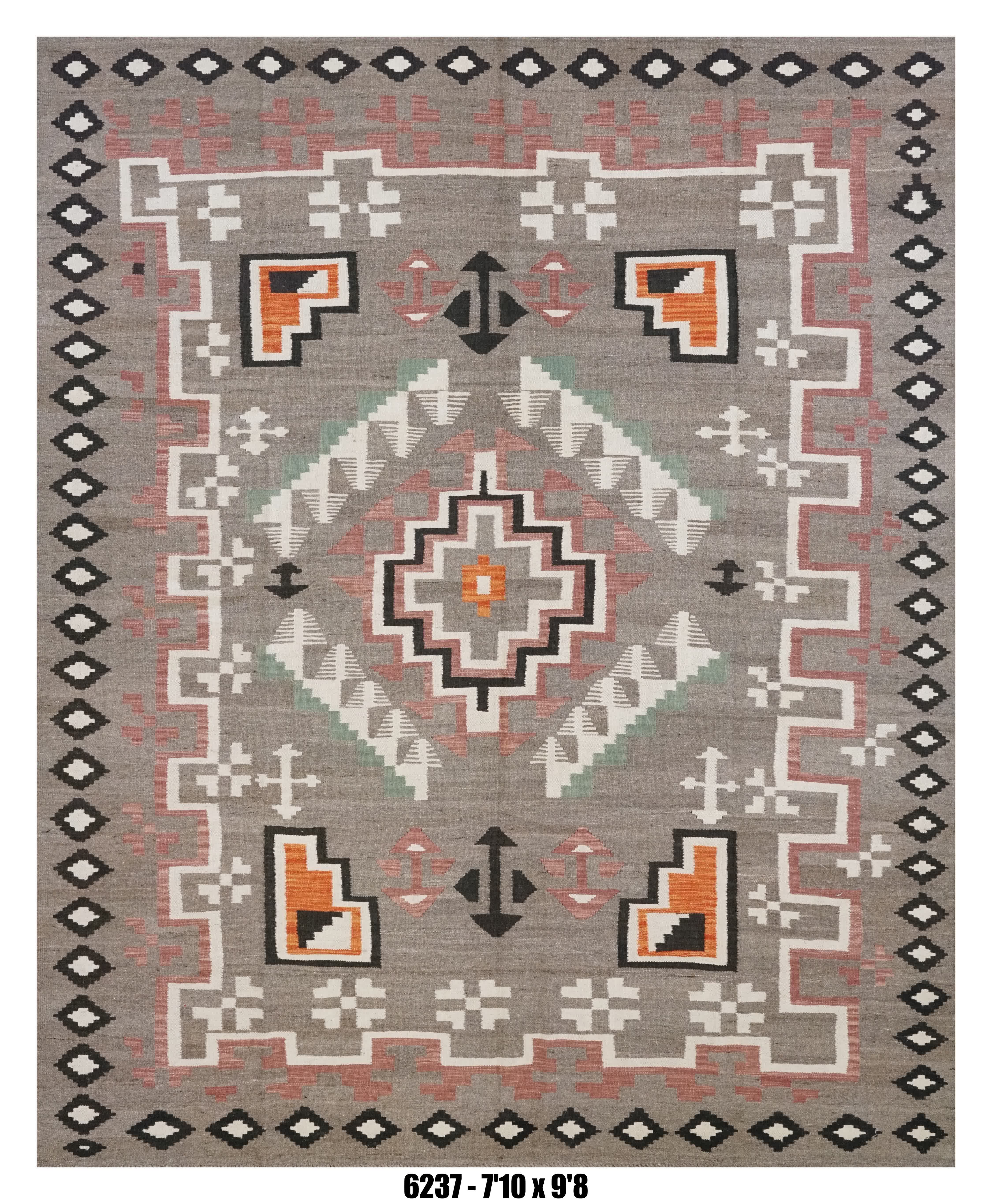 Handmade Afghan Rug — Killim 8x10