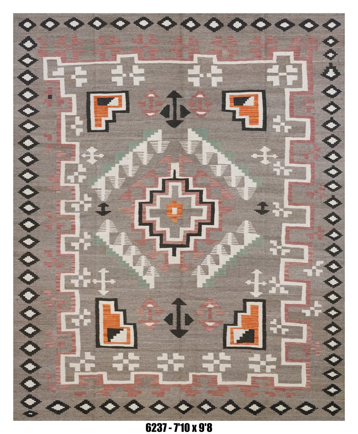 Handmade Afghan Rug — Killim 8x10
