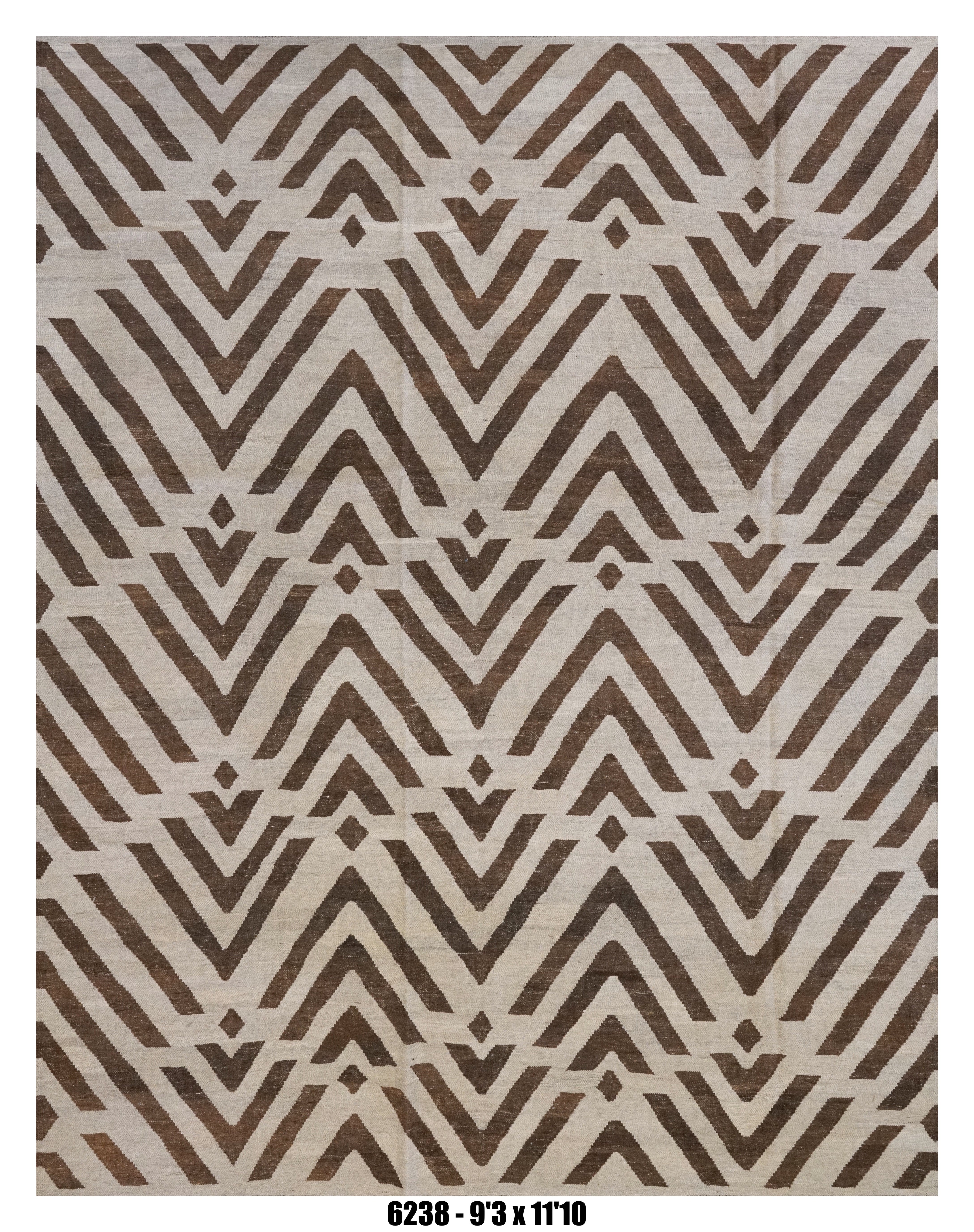 Handmade Afghan Rug — Killim 9x12