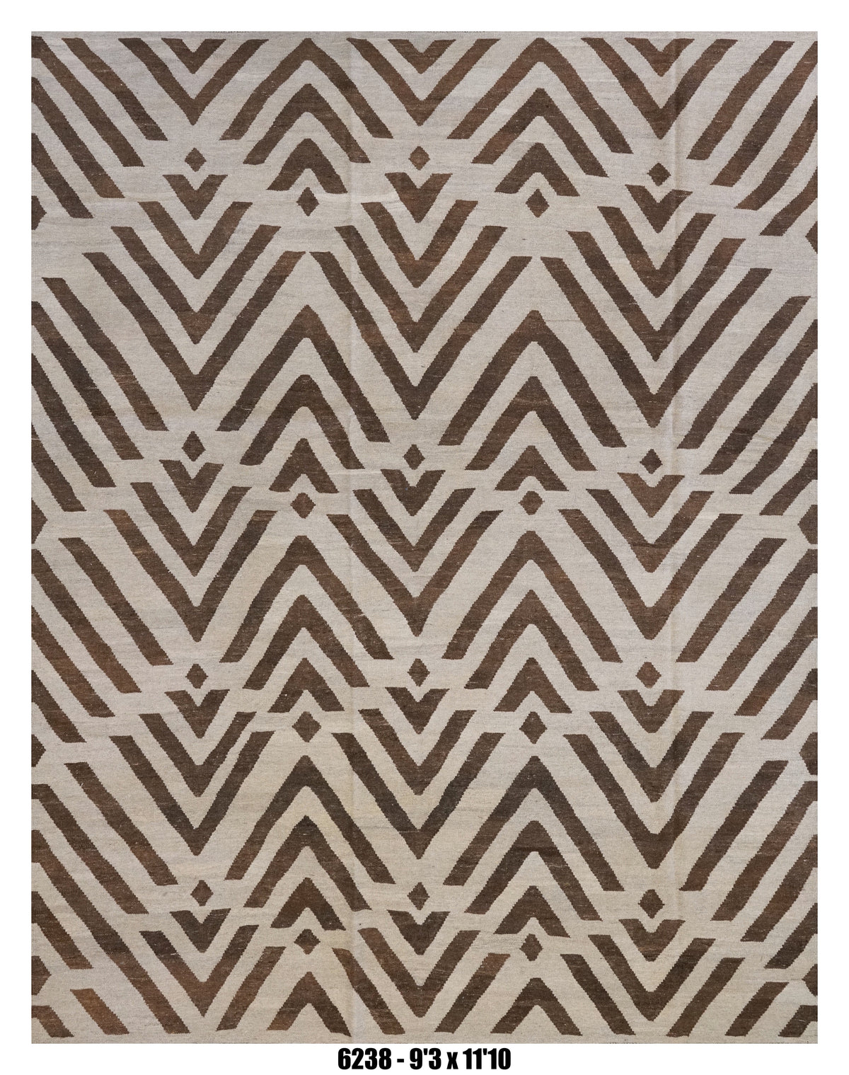 Handmade Afghan Rug — Killim 9x12