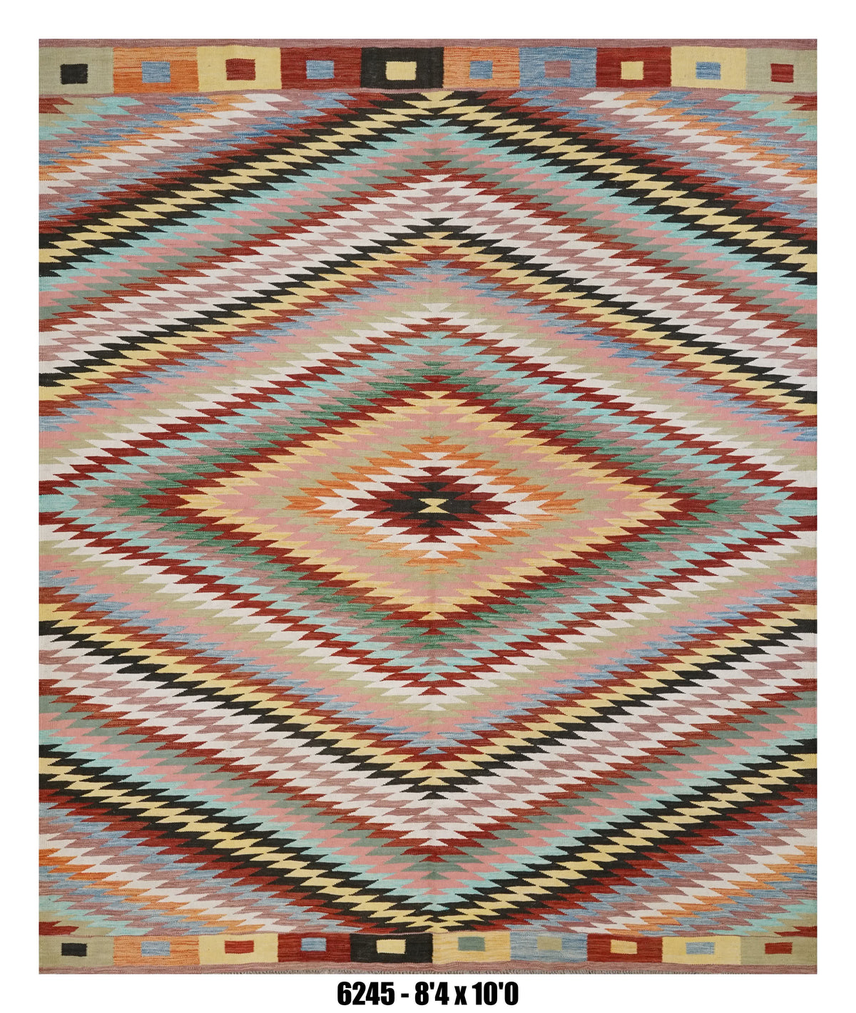 Handmade Afghan Rug — Killim 8x10