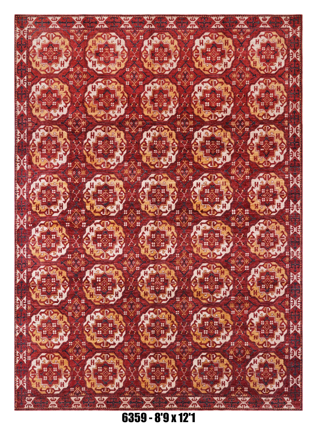 Handmade Afghan Rug — 9x12