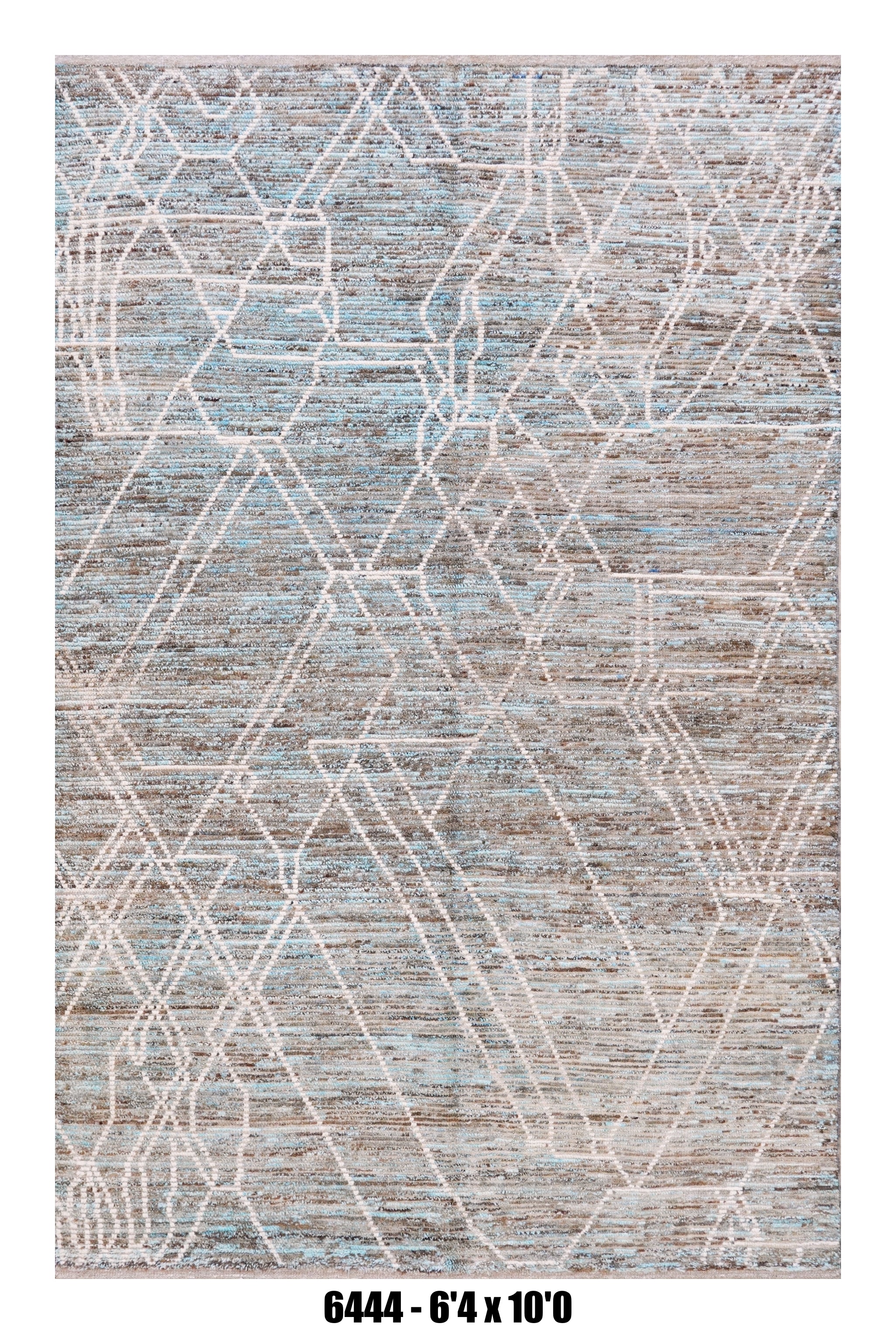 Handmade Afghan Rug — Moroccan 6x8-9