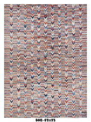 Multicolor Moroccan Rug Chevron Geometric Design