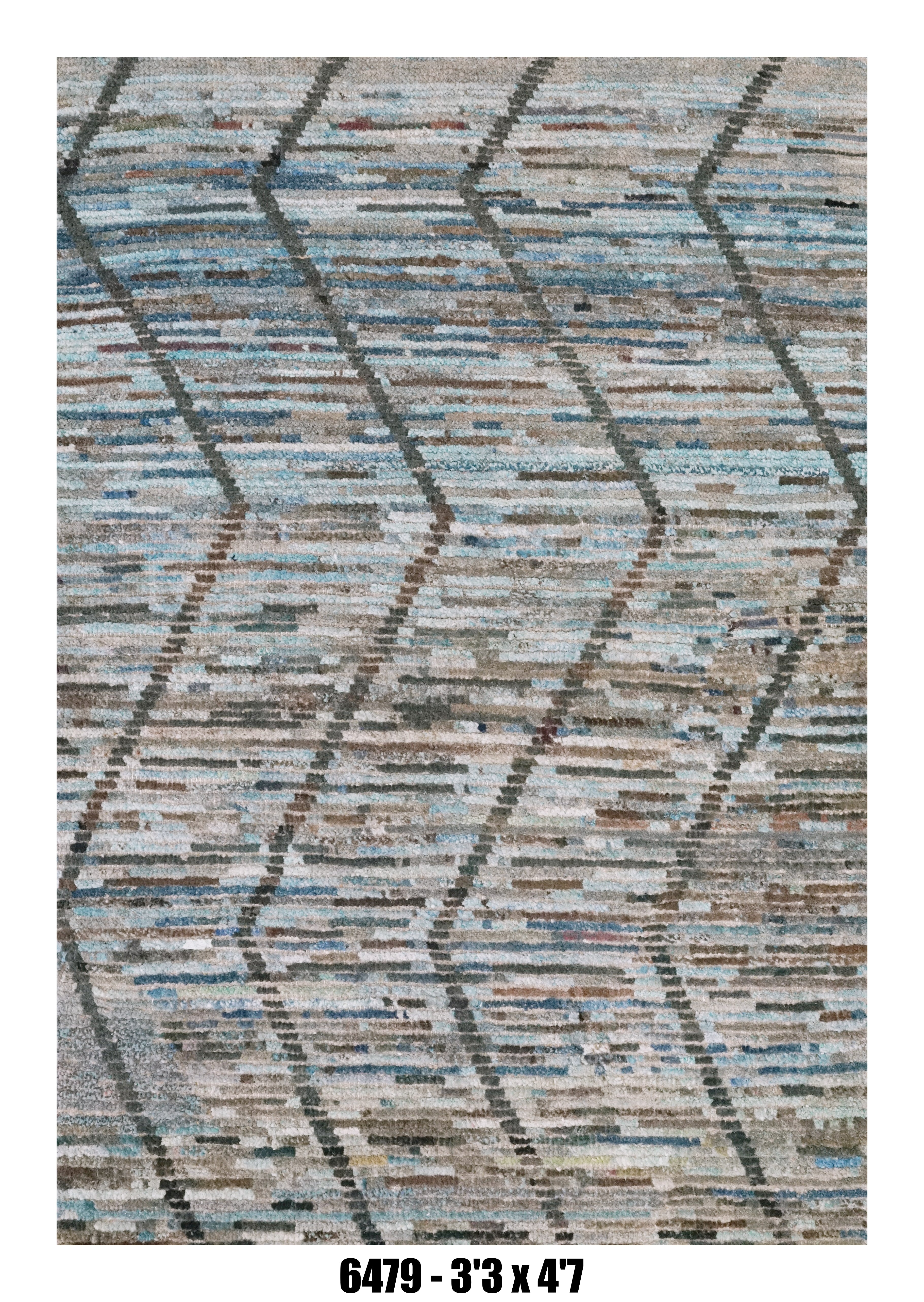 Handmade Afghan Rug — Moroccan 3x5