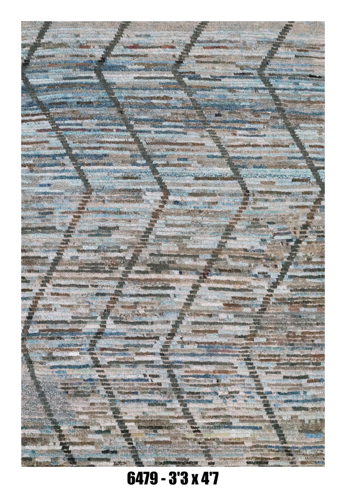Handmade Afghan Rug — Moroccan 3x5