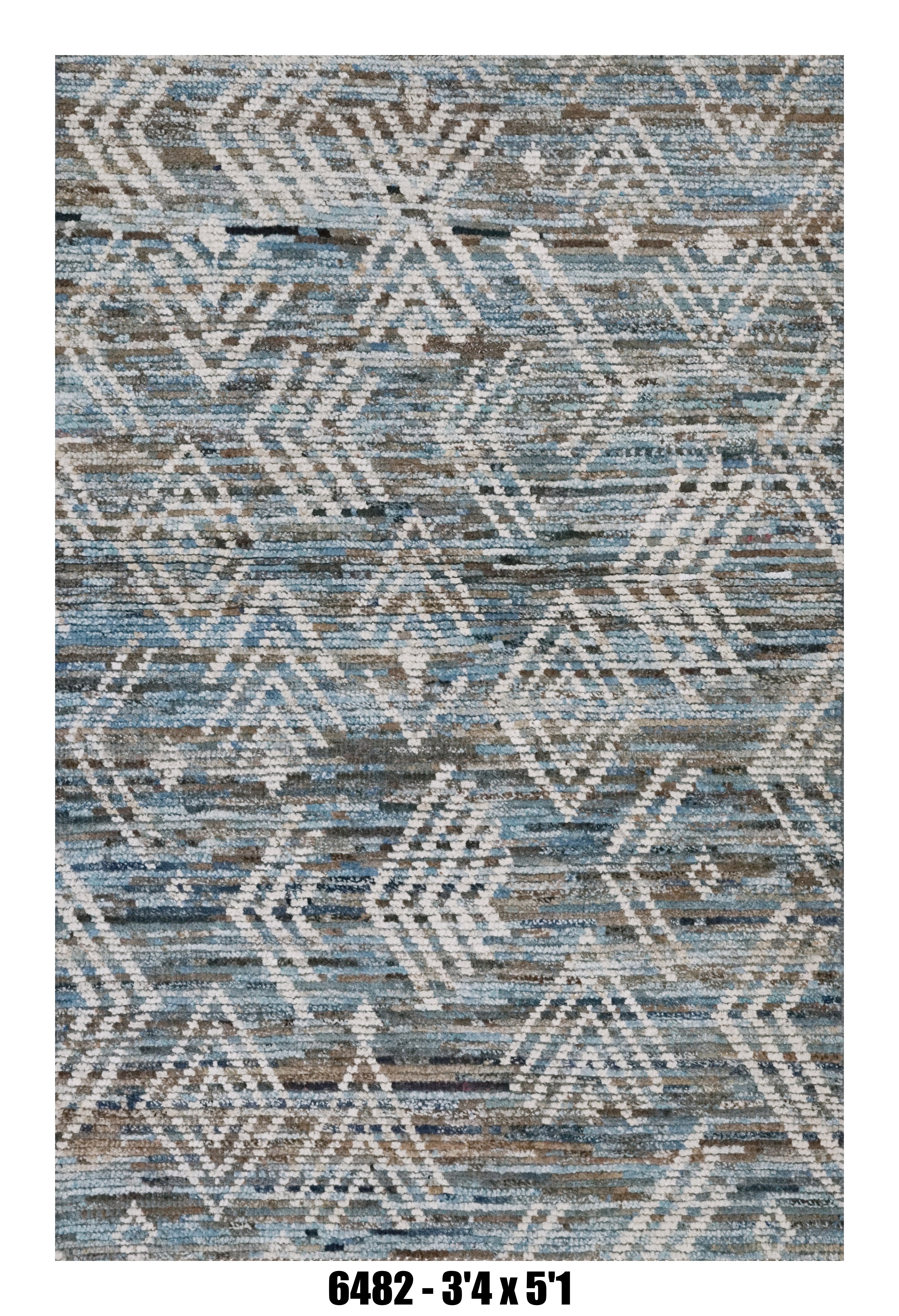 Handmade Afghan Rug — Moroccan 3x5