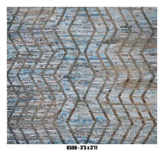 Handmade Afghan Rug — Moroccan Square - Round