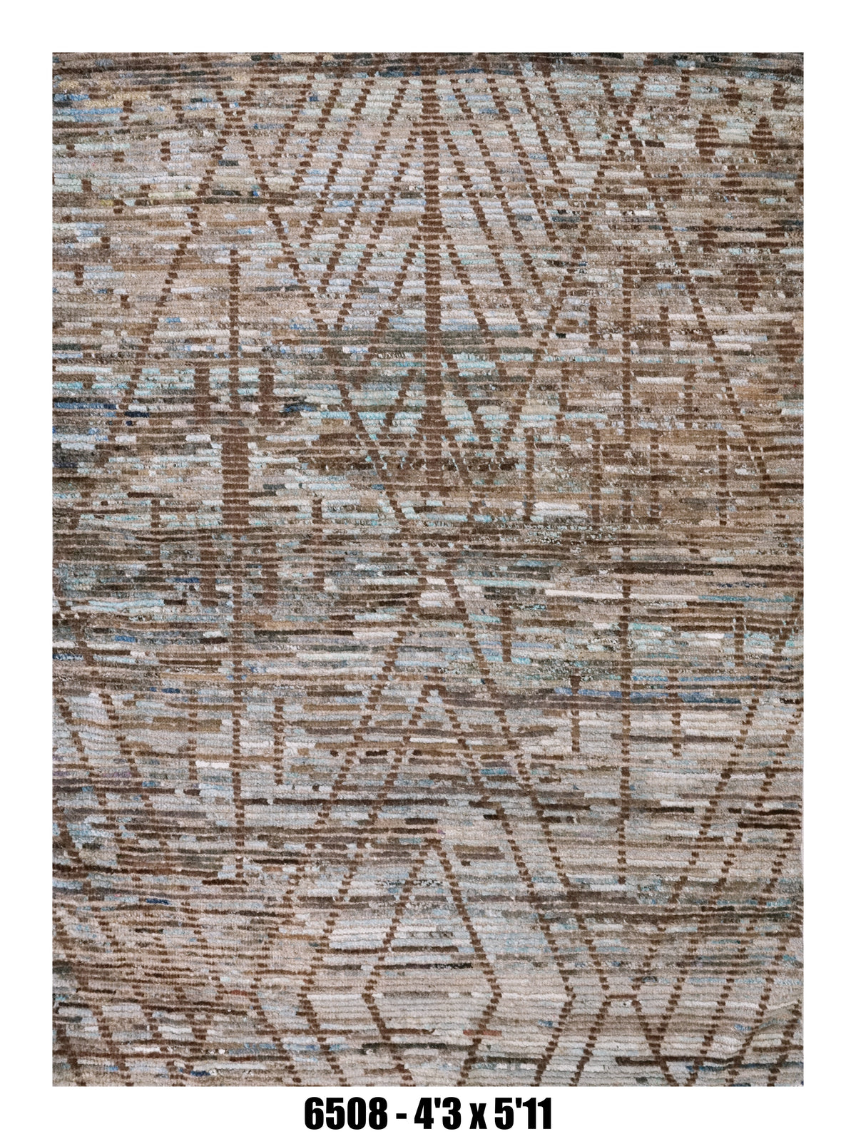 Handmade Afghan Rug — Moroccan 4x6