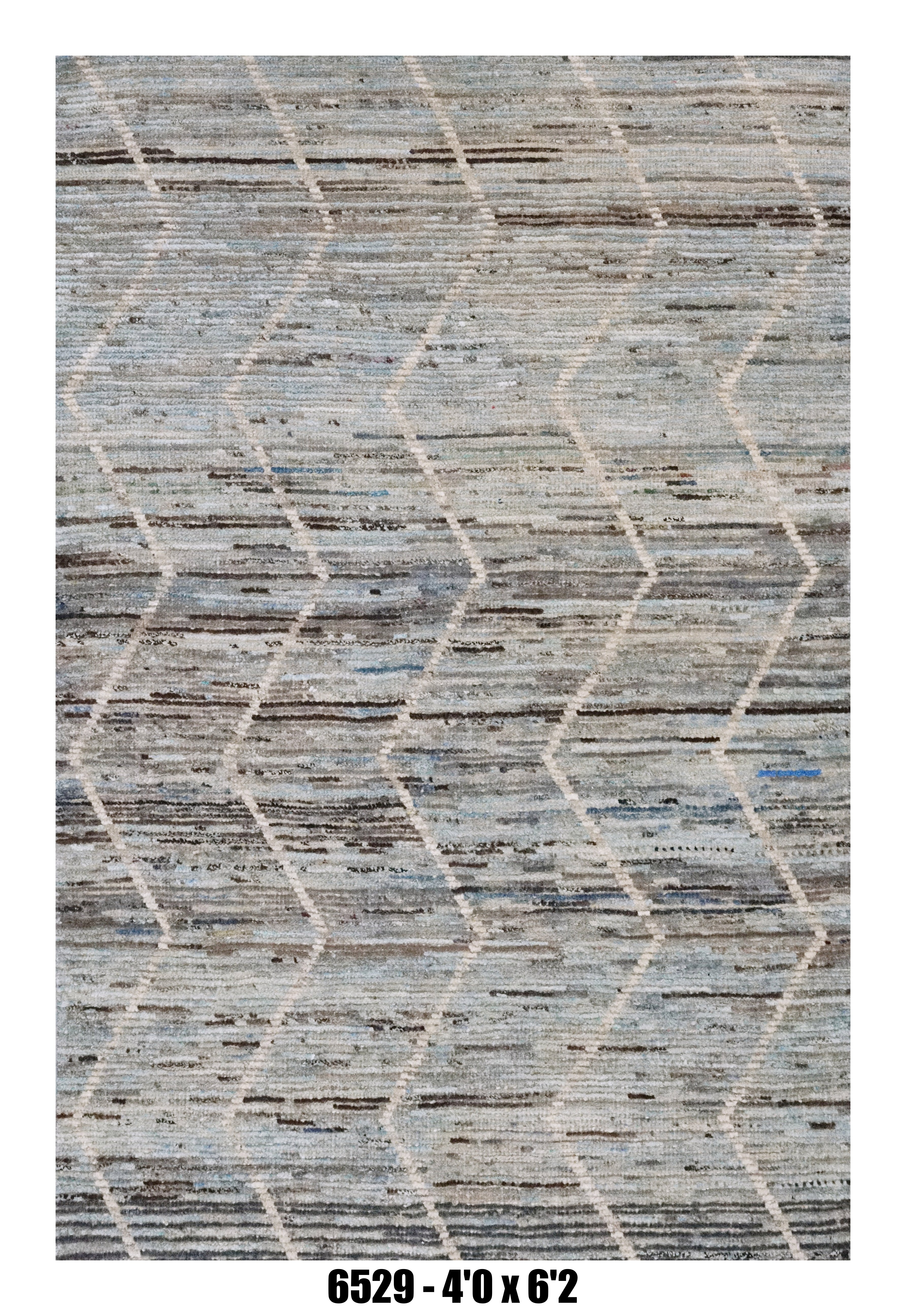 Handmade Afghan Rug — Moroccan 4x6