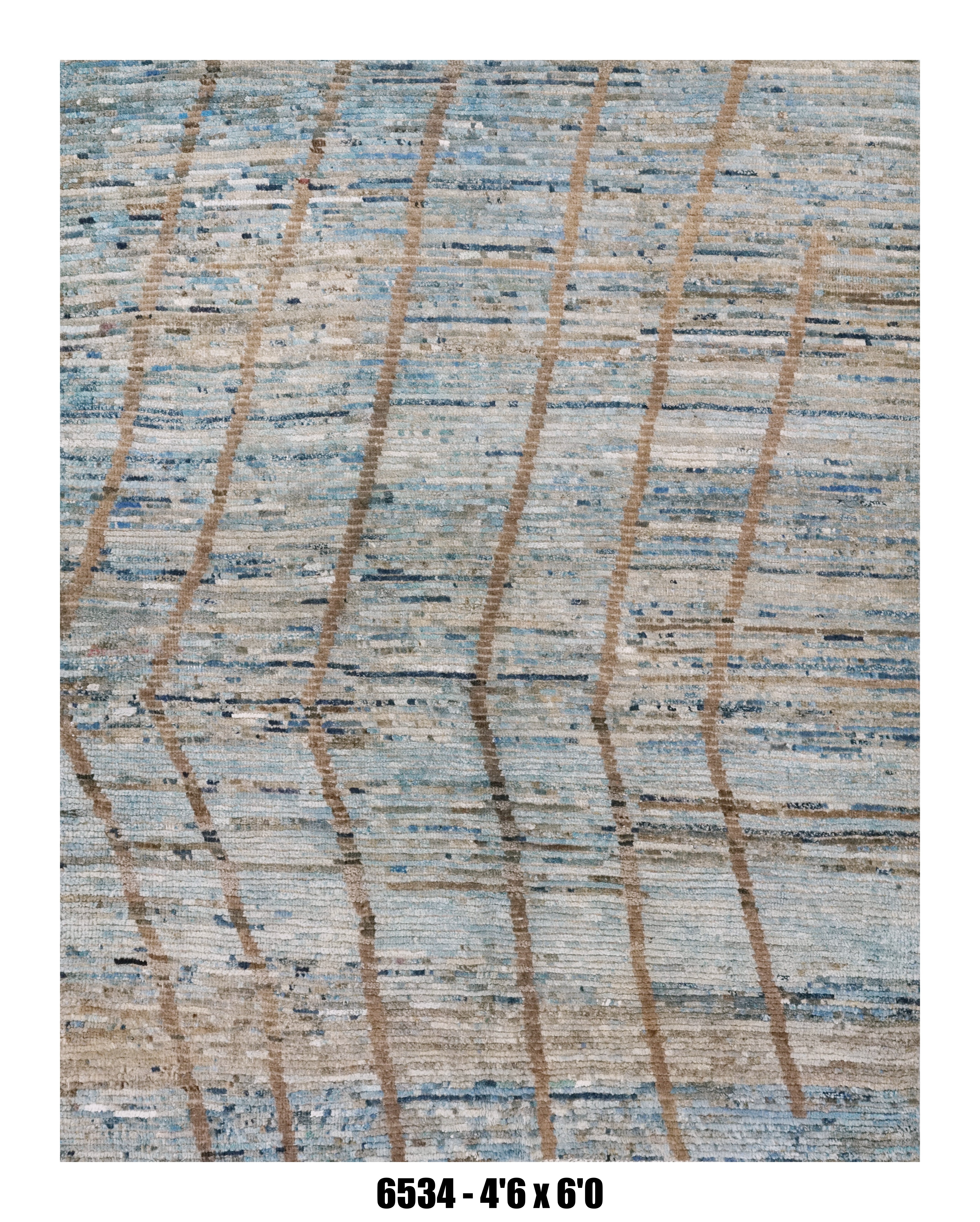 Handmade Afghan Rug — Moroccan 4x6