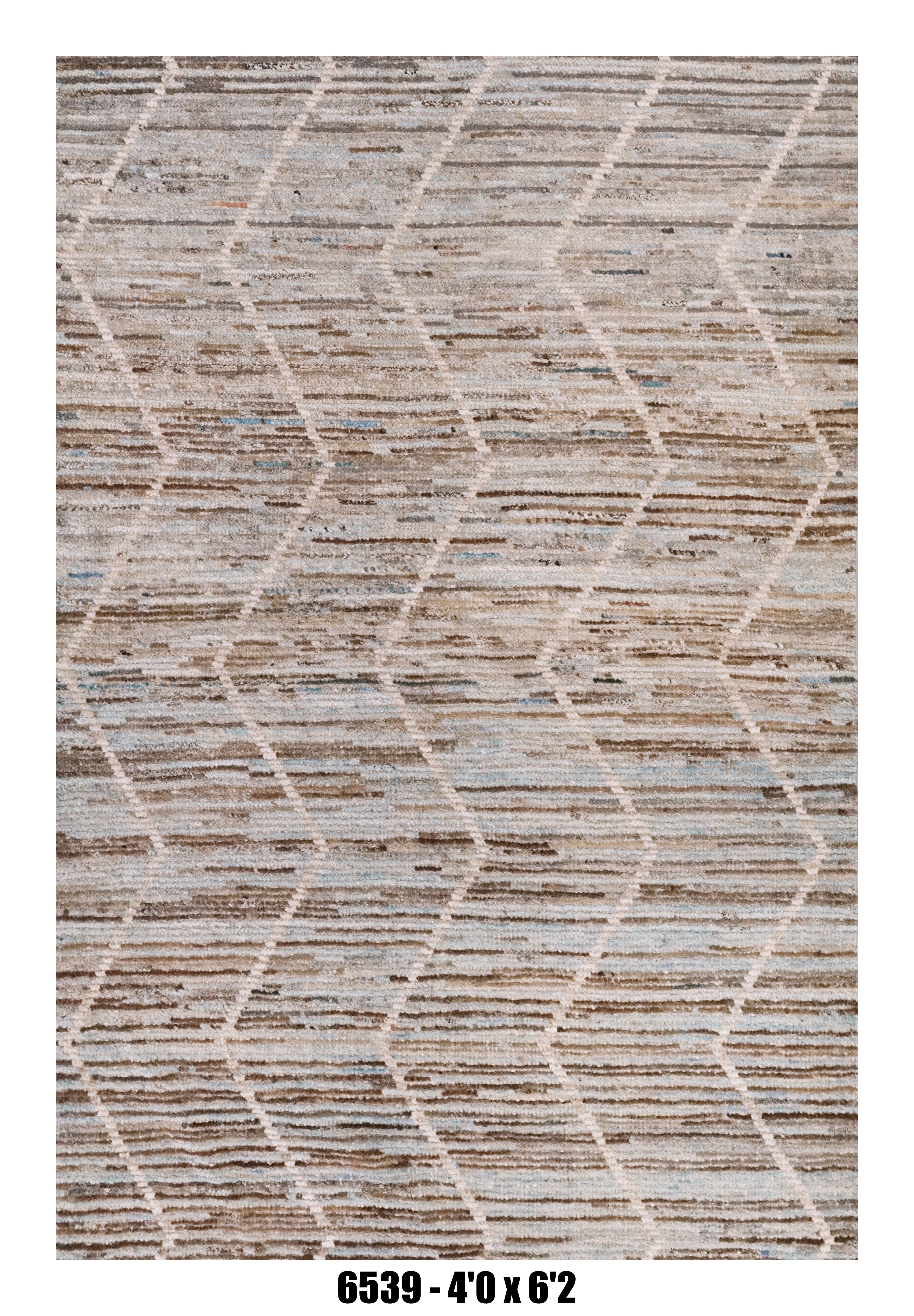 Handmade Afghan Rug — Moroccan 4x6
