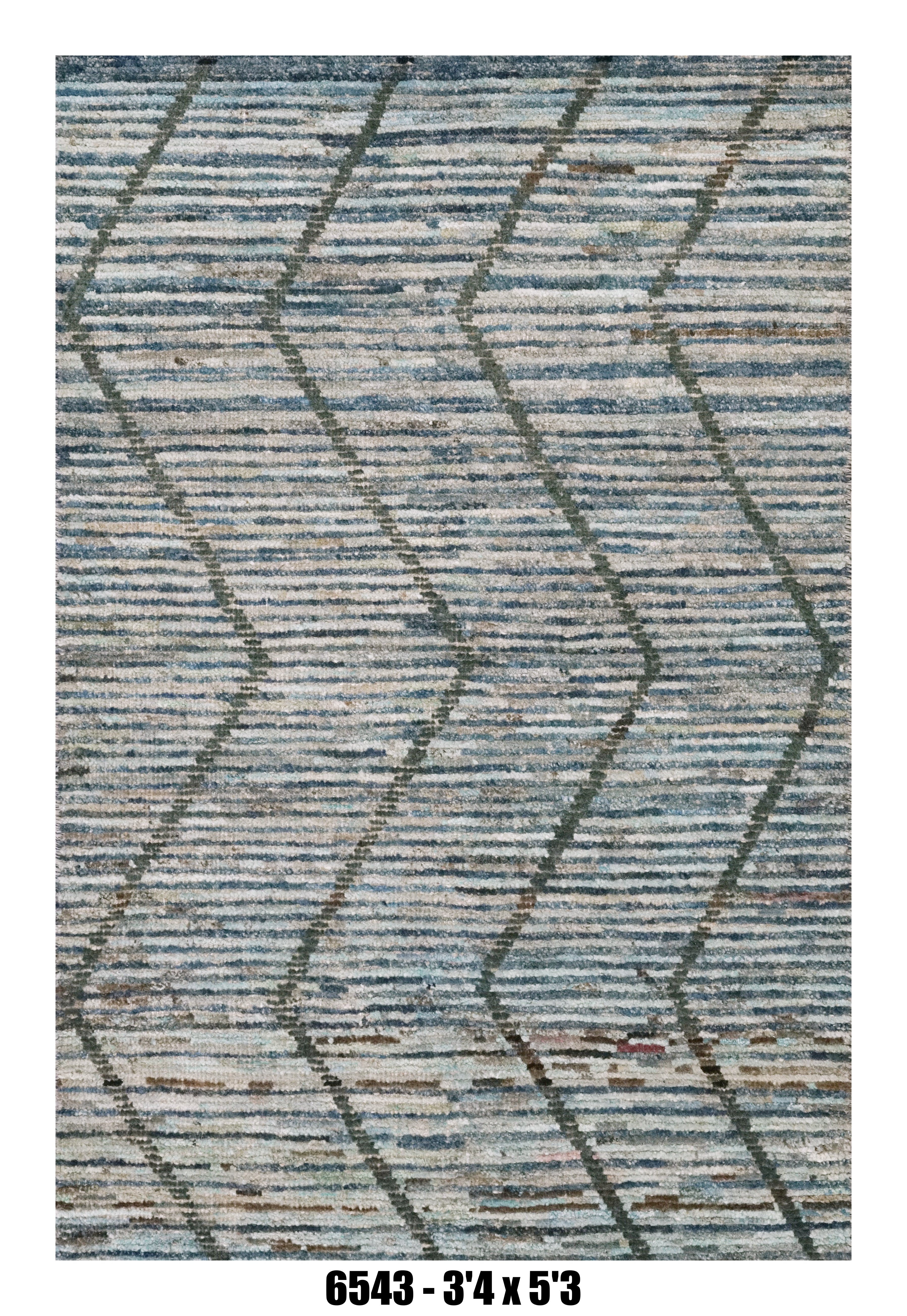 Handmade Afghan Rug — Moroccan 3x5