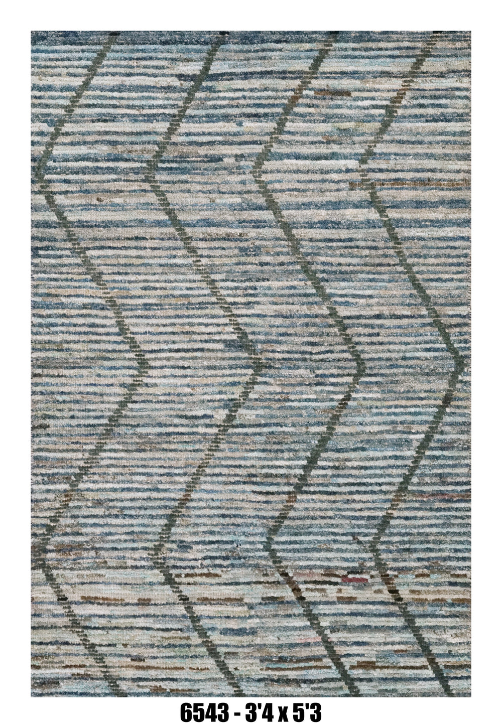 Handmade Afghan Rug — Moroccan 3x5