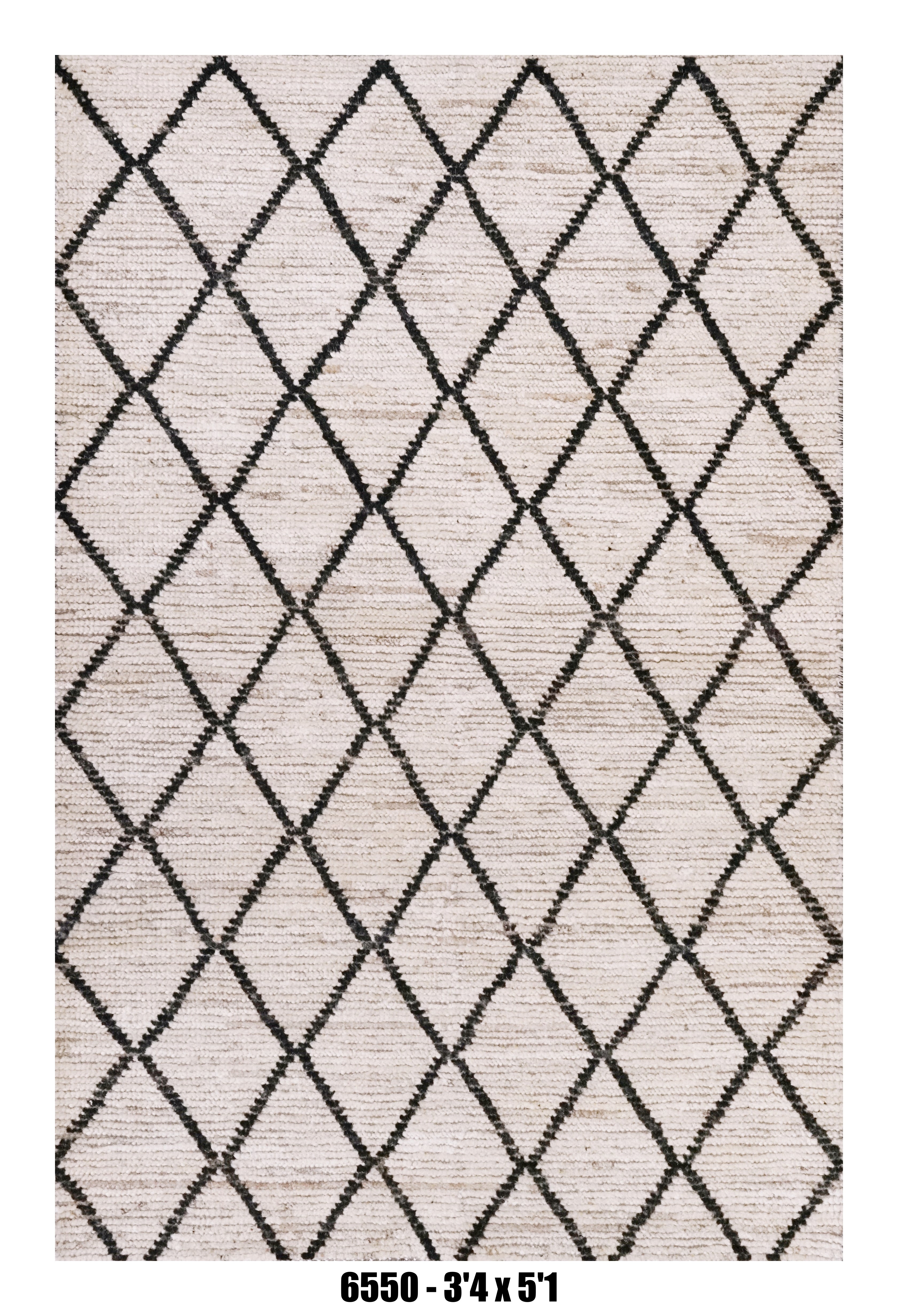 Handmade Afghan Rug — Moroccan 3x5