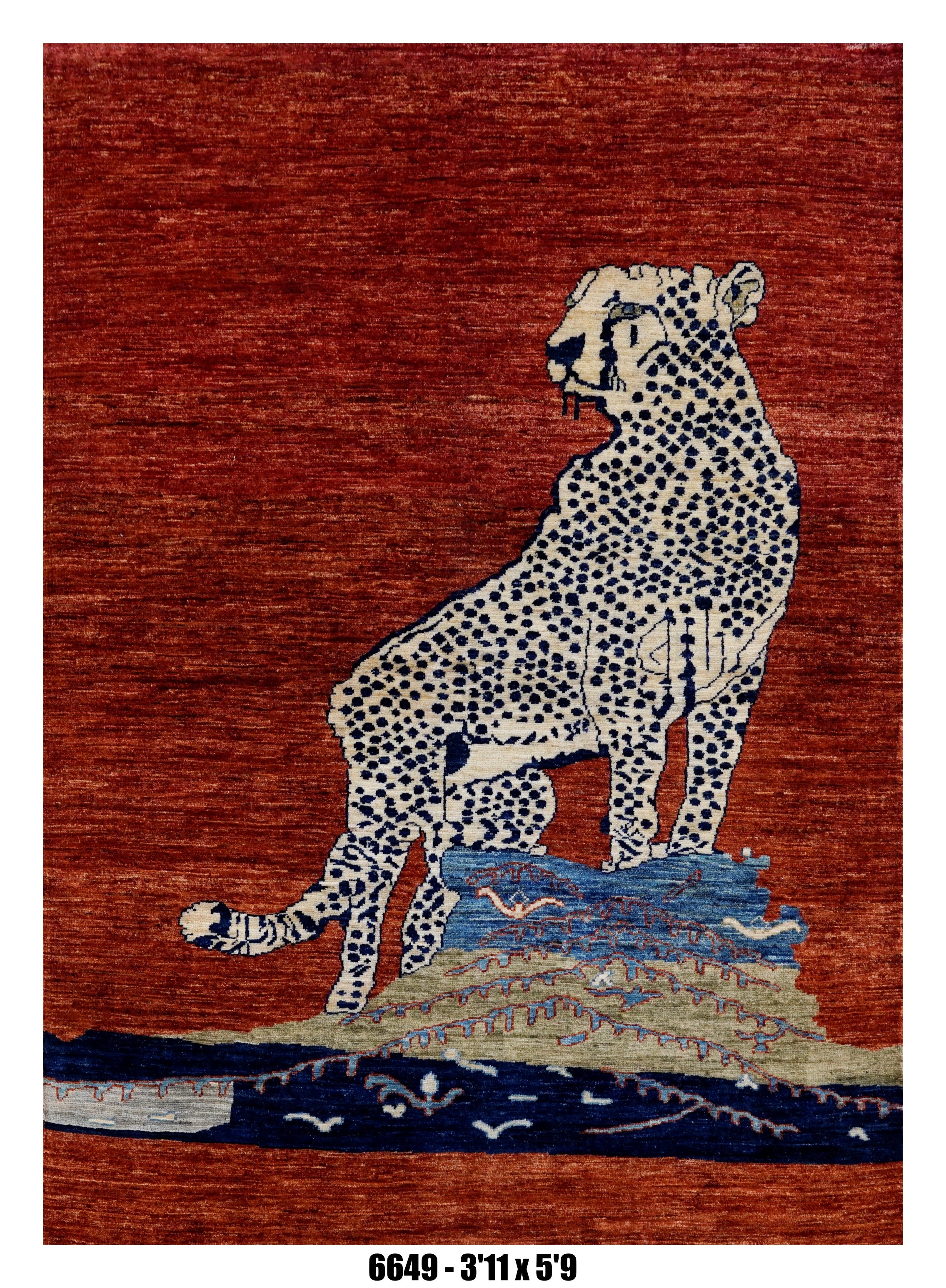 Handmade Afghan Rug — 4x6