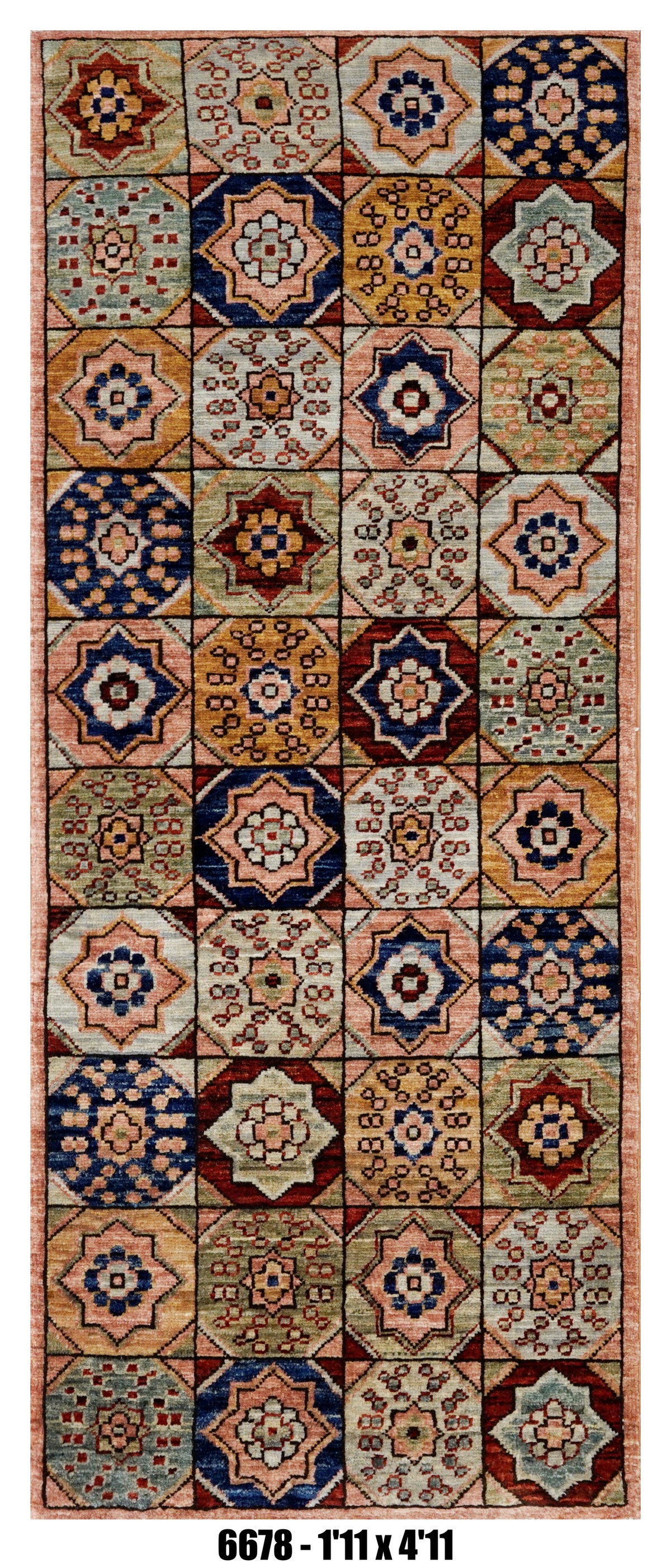 Handmade Afghan Rug — 2x5-6