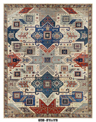 Handmade Afghan Rug — 9x12