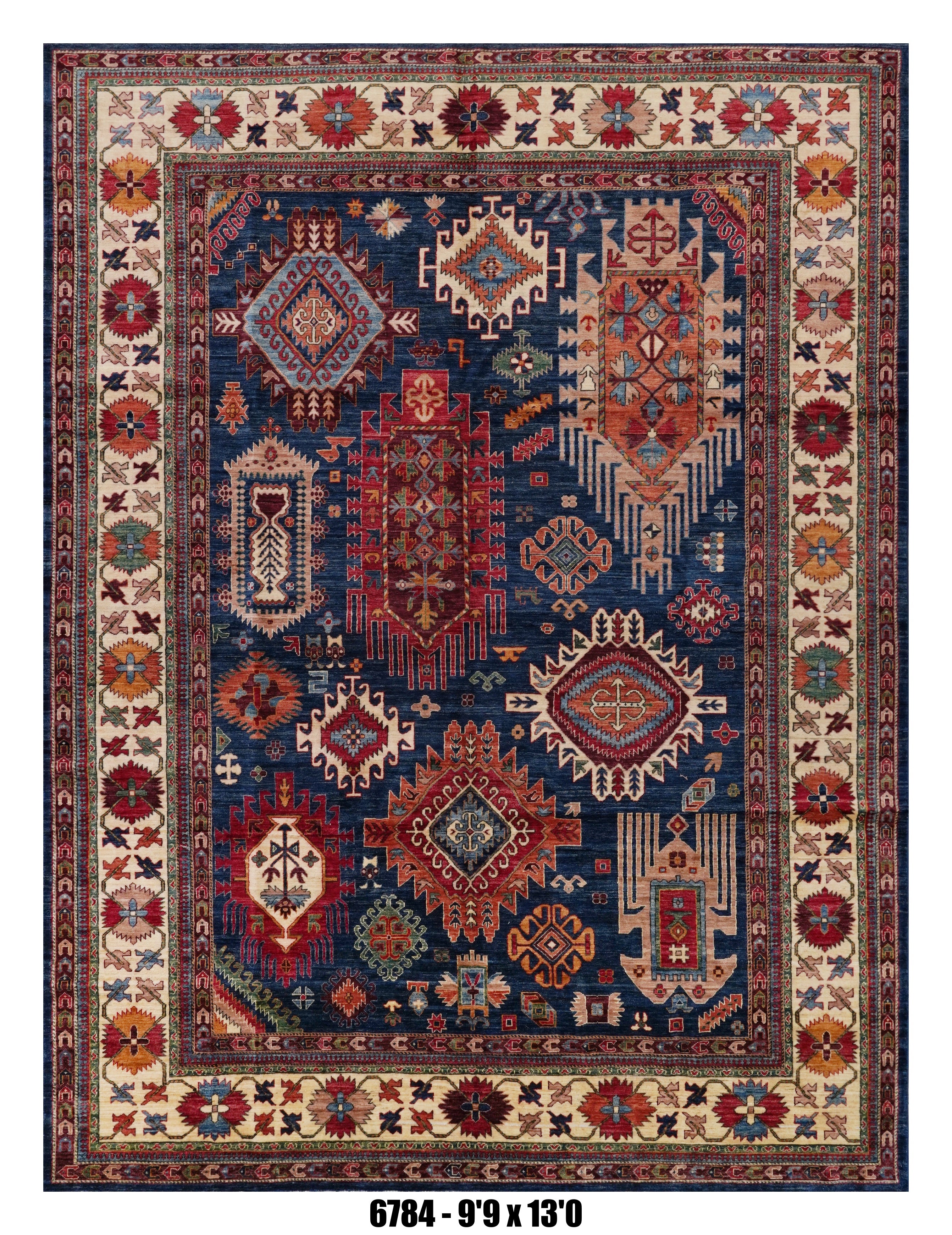 Handmade Afghan Rug — 10x14