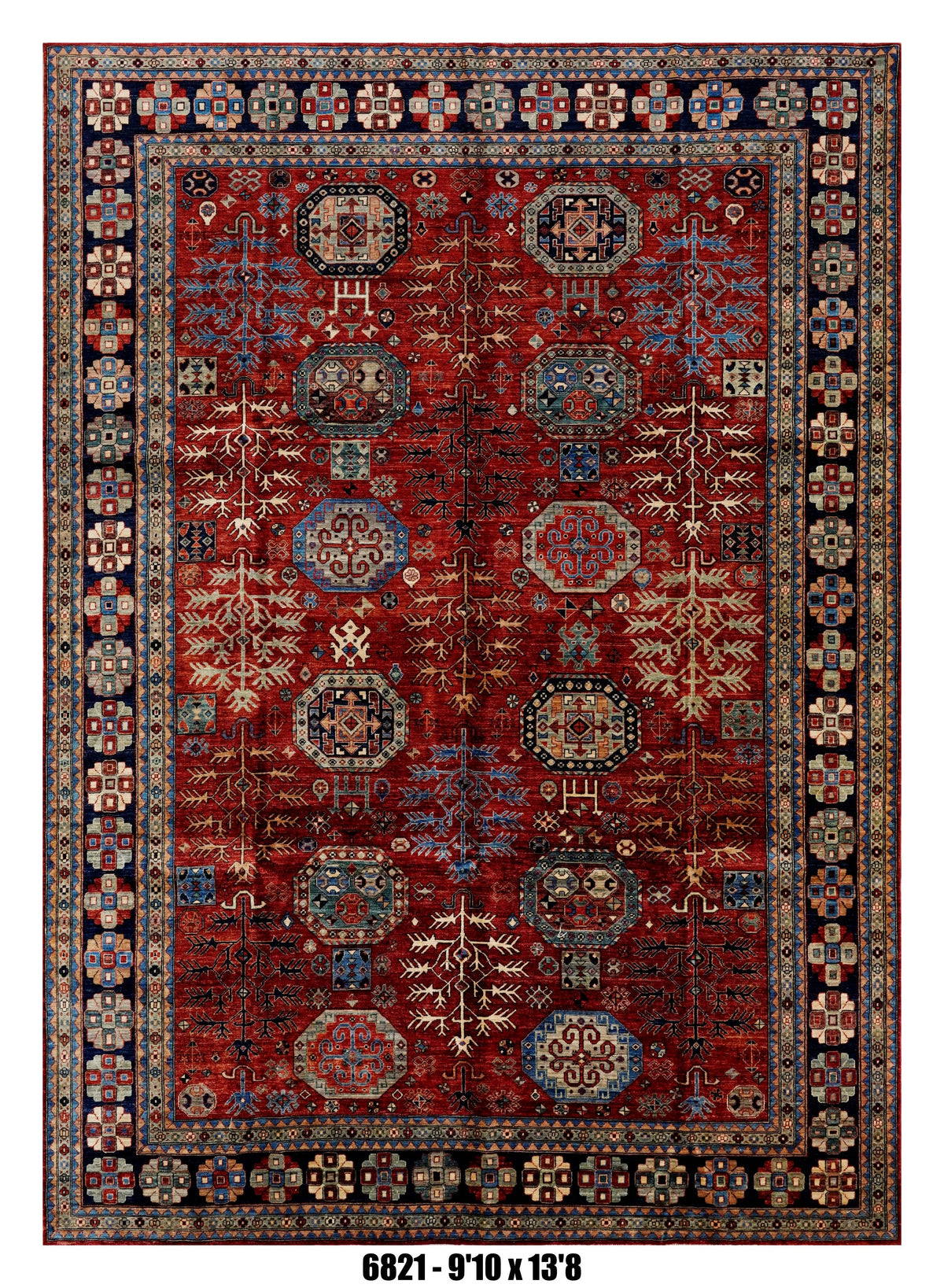 Handmade Afghan Rug — 10x14
