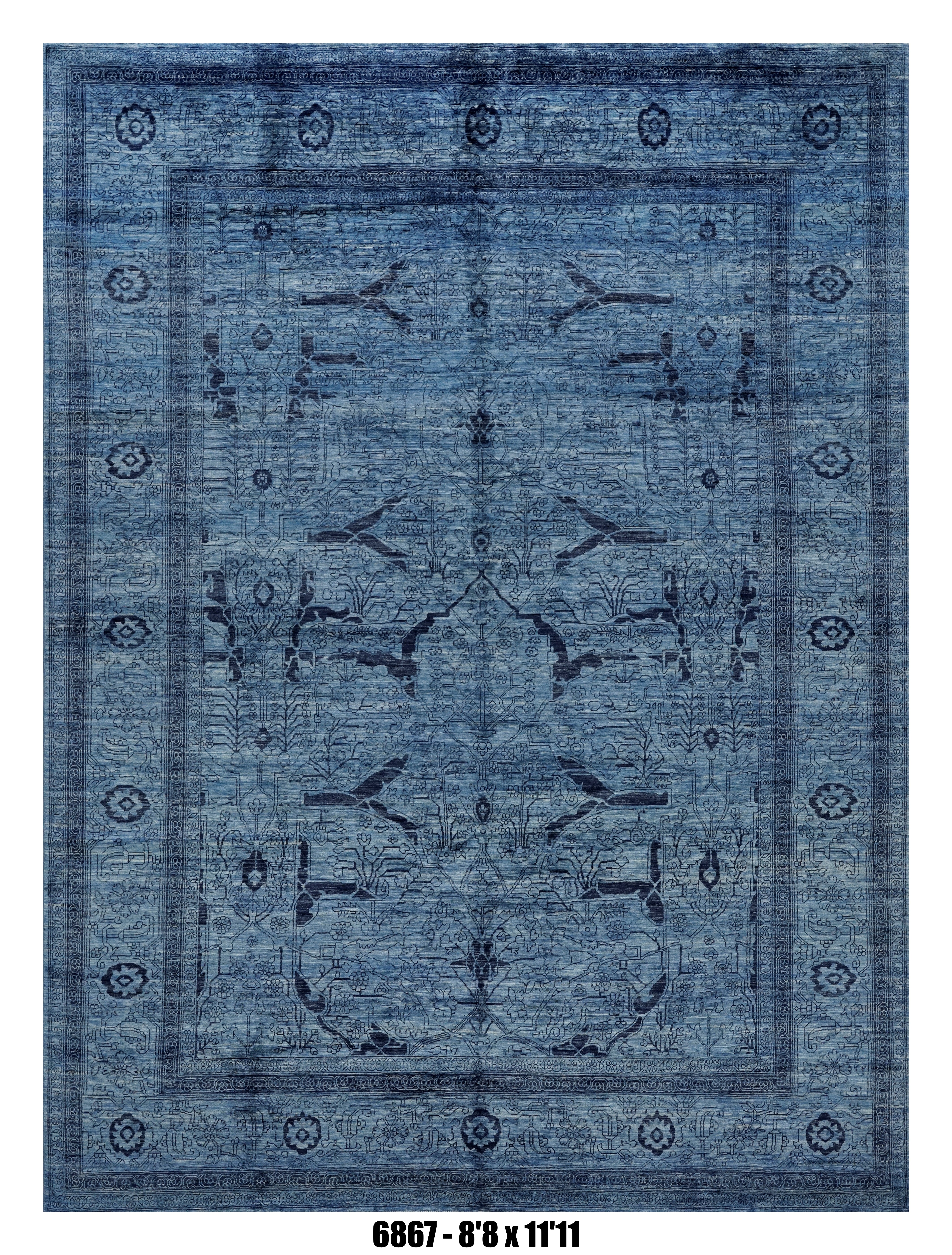 Handmade Afghan Rug — 9x12