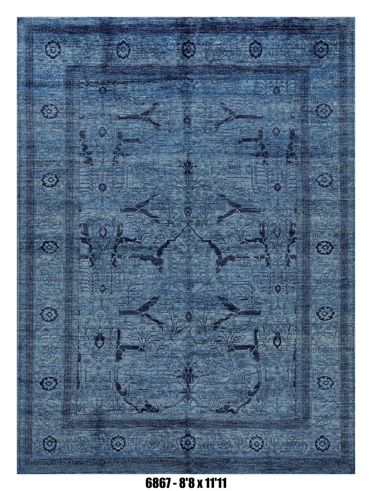 Handmade Afghan Rug — 9x12