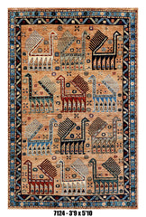 Handmade Afghan Rug — 4x6