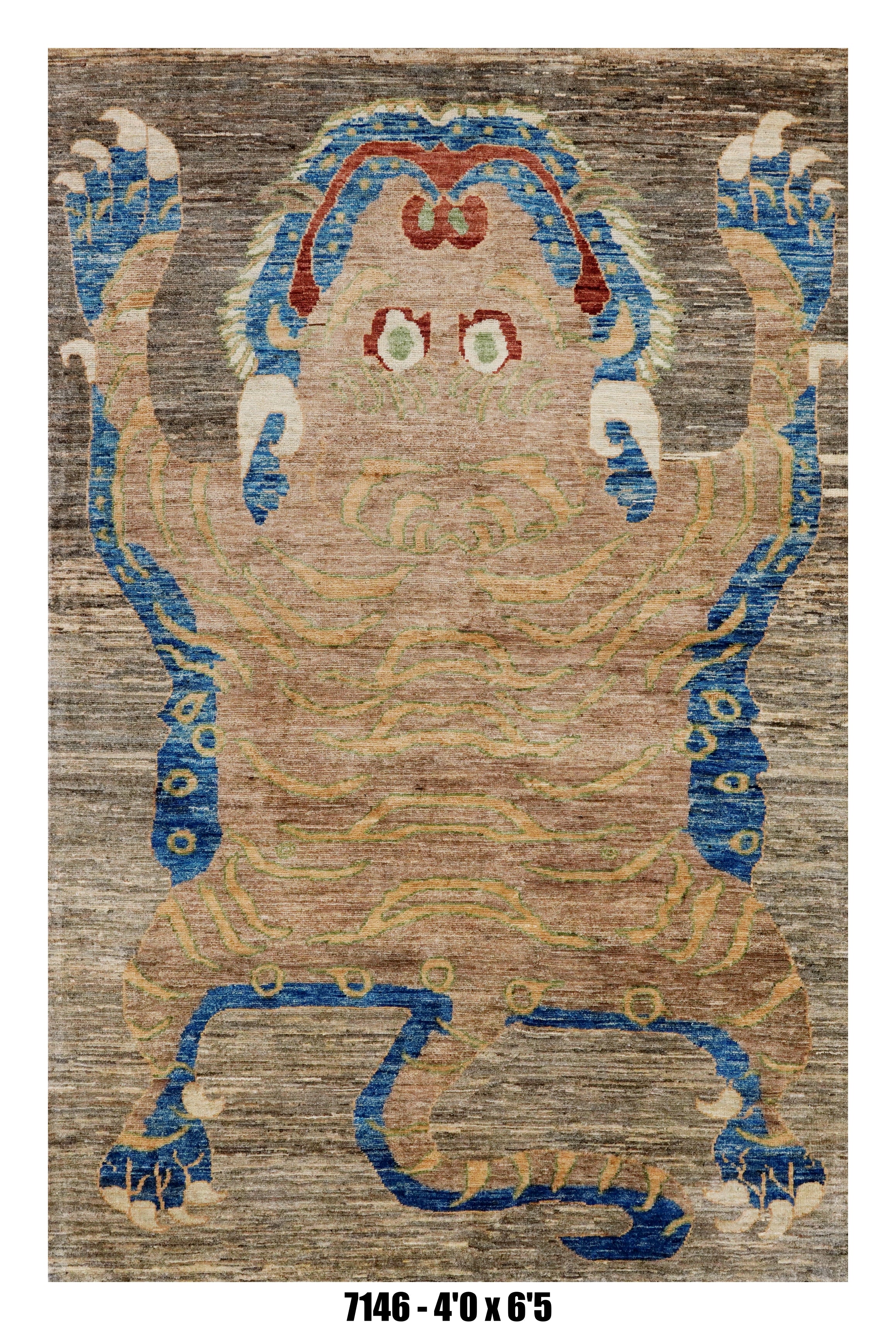 Handmade Afghan Rug — 4x6